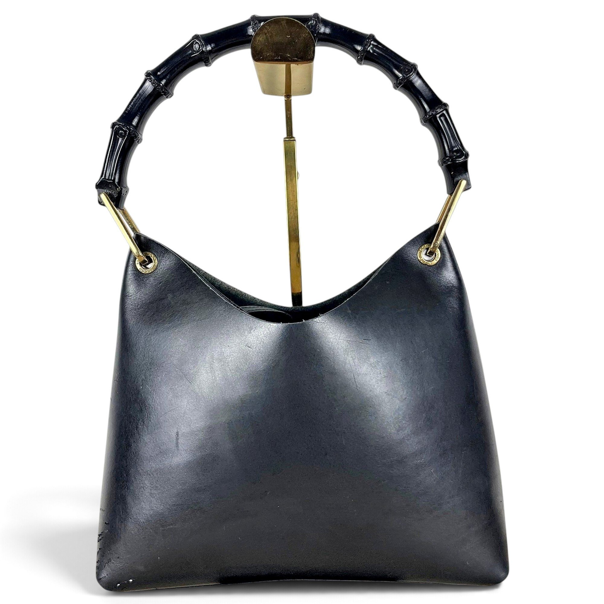 Bamboo leather handbag