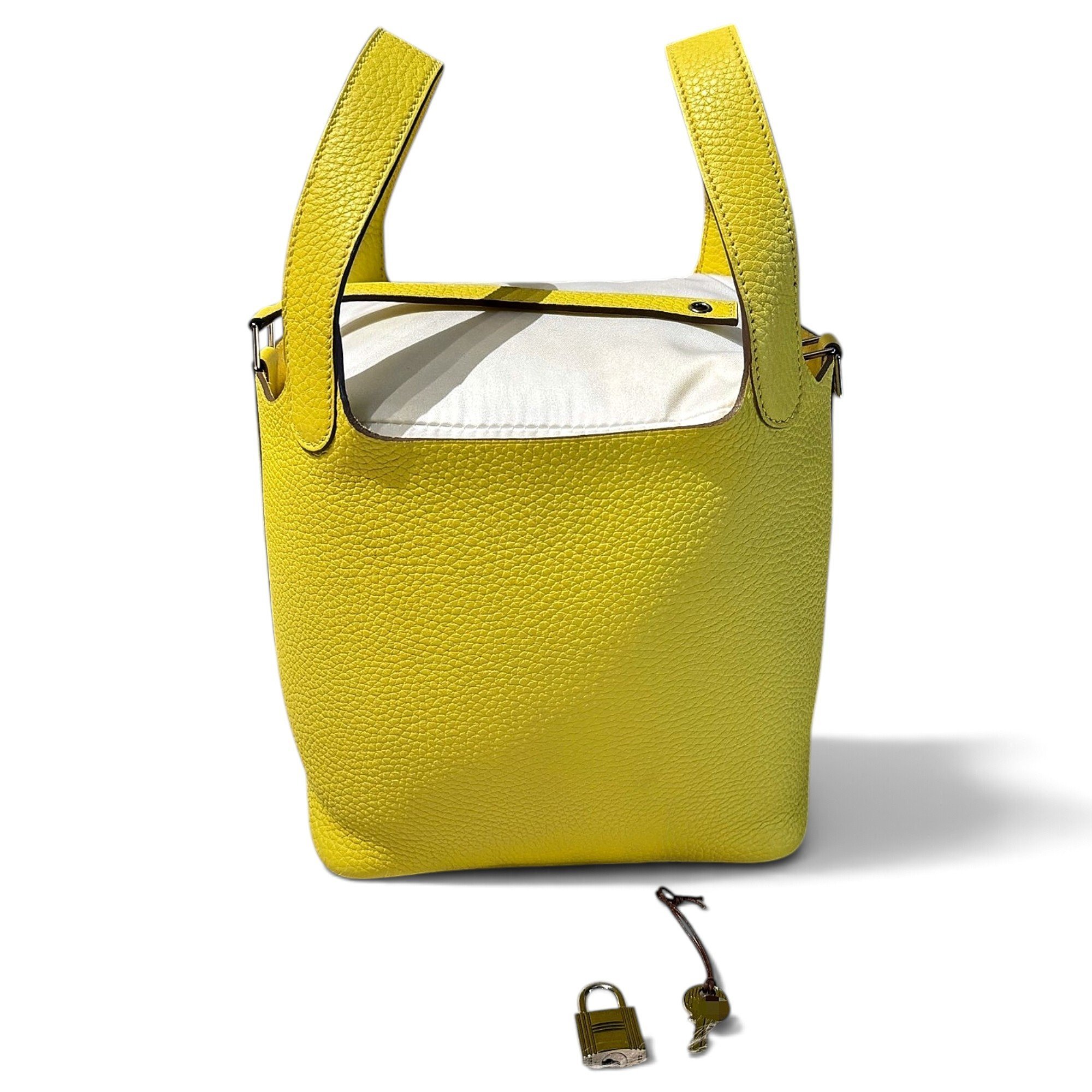 Picotin leather tote