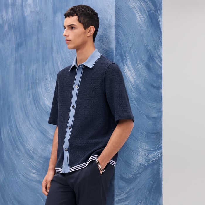 "Ajoures colores" short-sleeve shirt