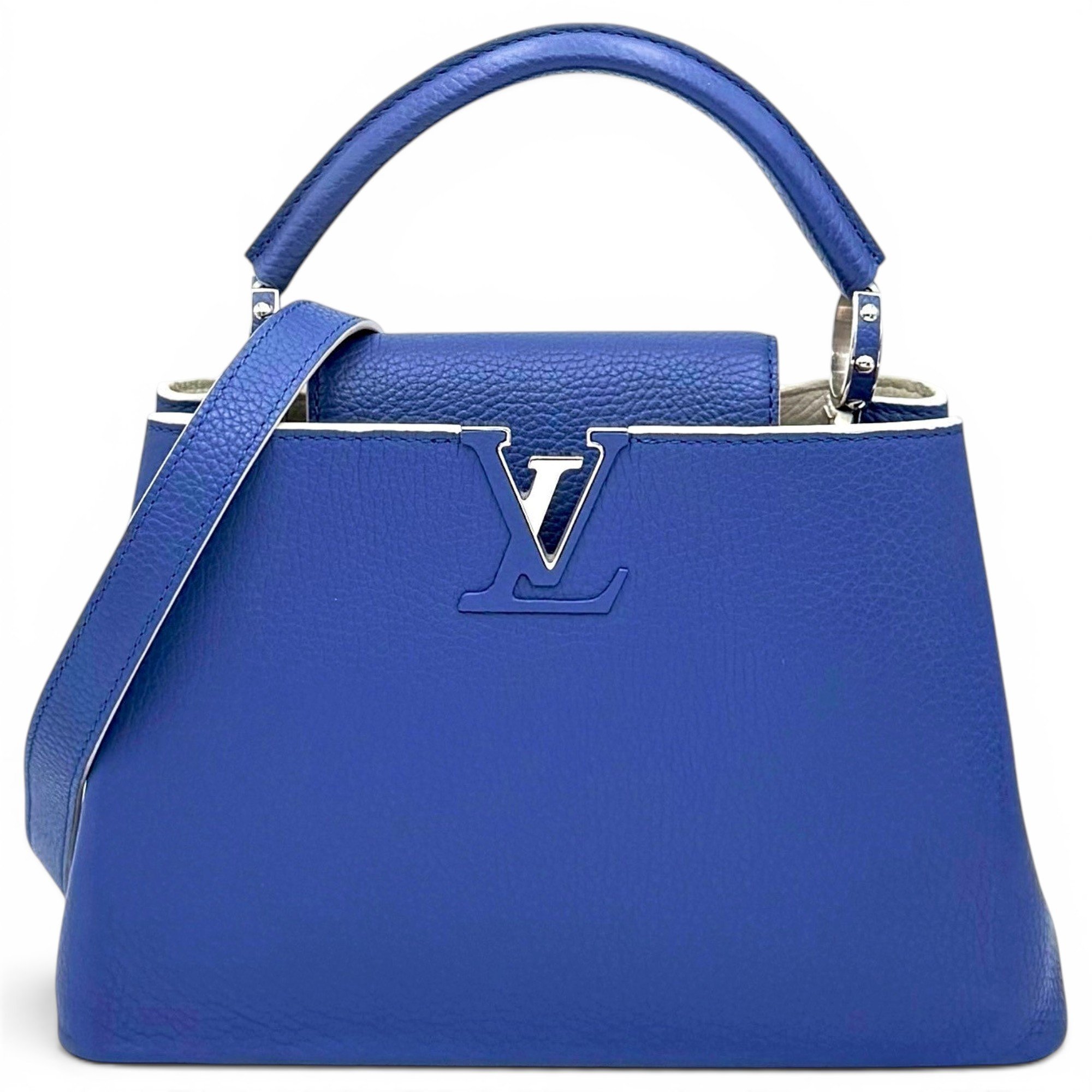 Capucines pony-style calfskin handbag