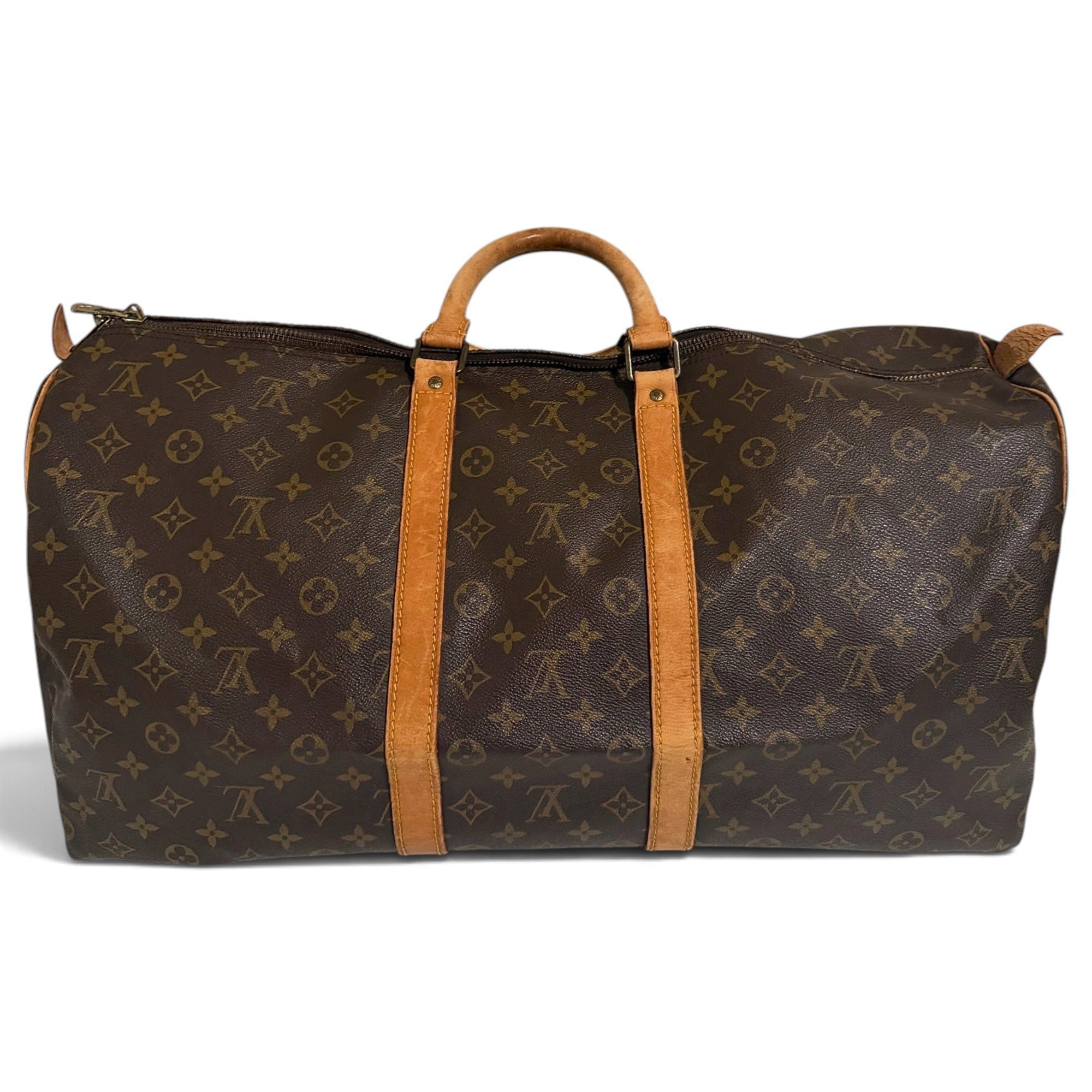 Keepall leather travel bag