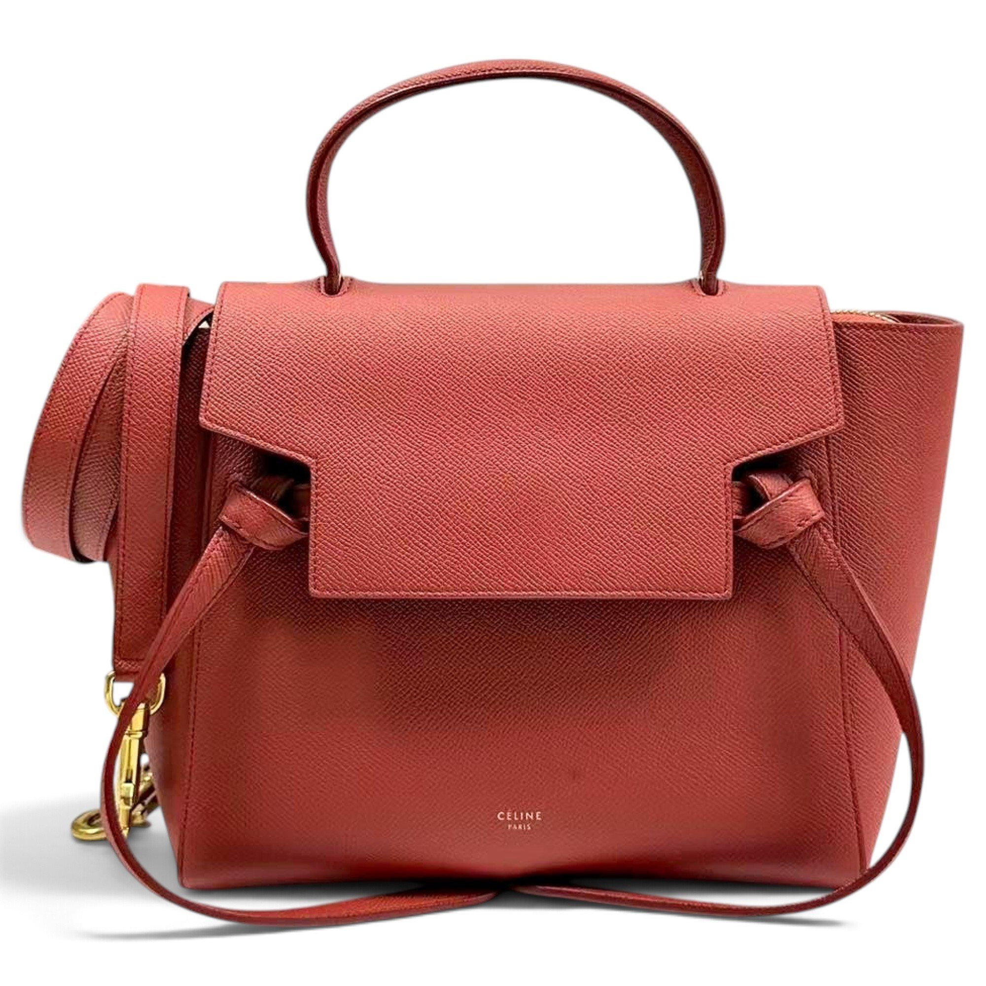 Belt leather handbag