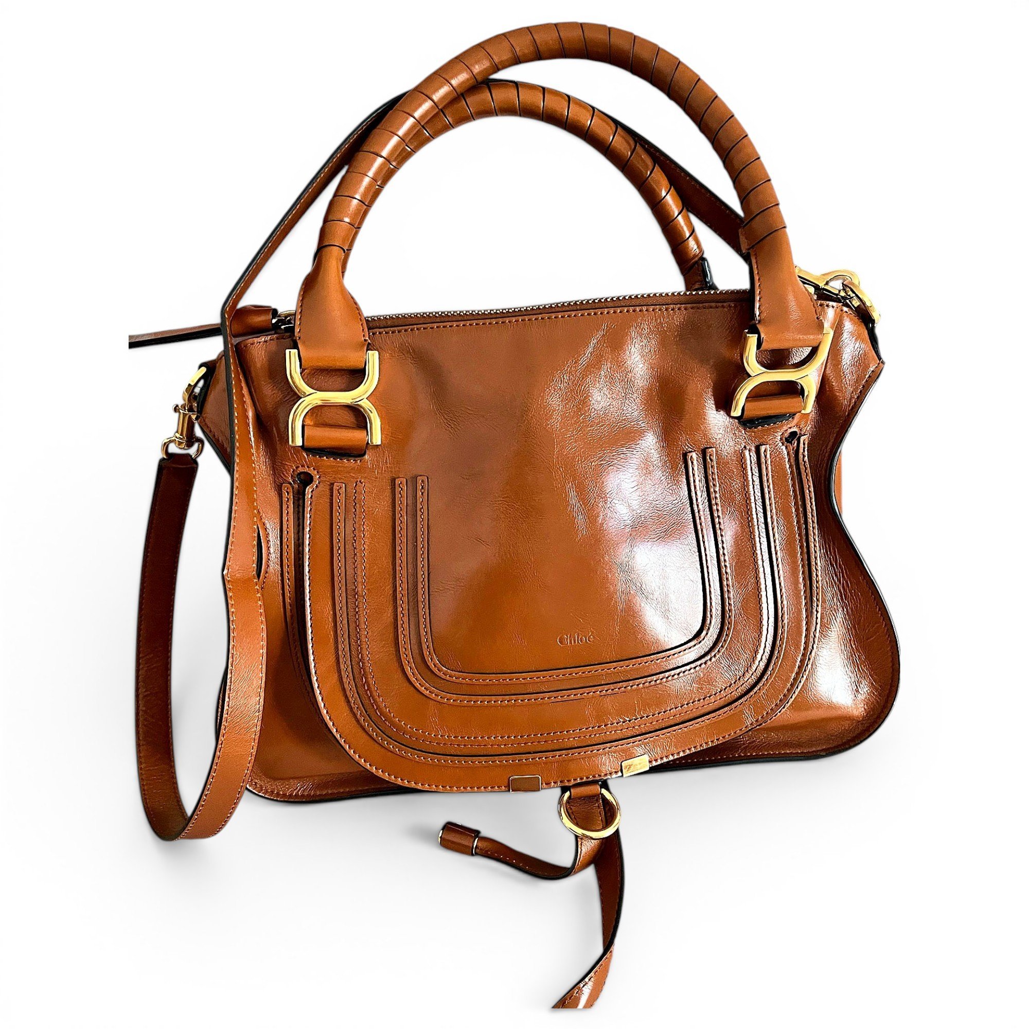 Marcie leather handbag