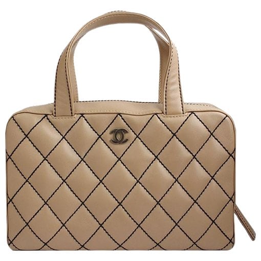 Leather clutch bag