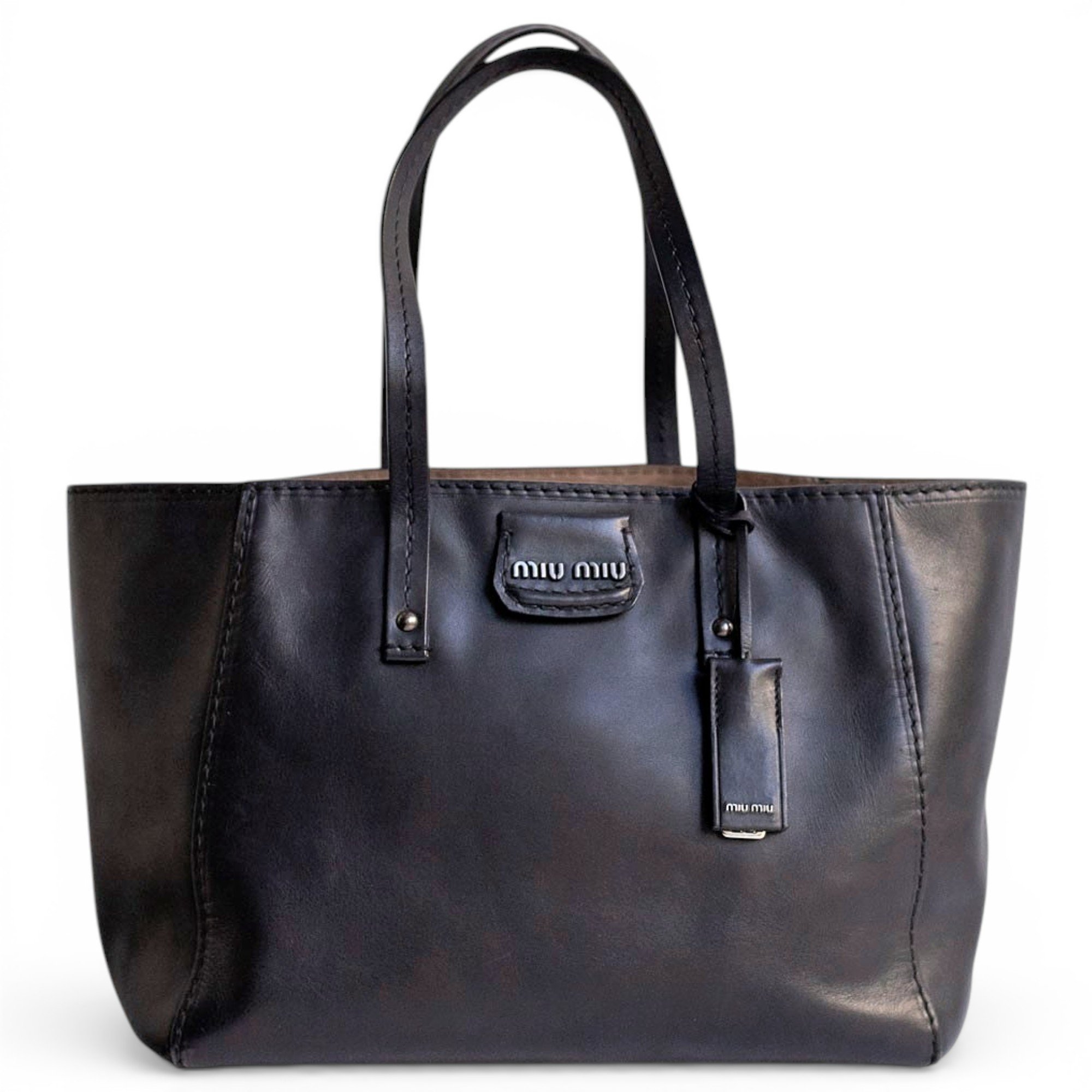 Miu Wander leather handbag