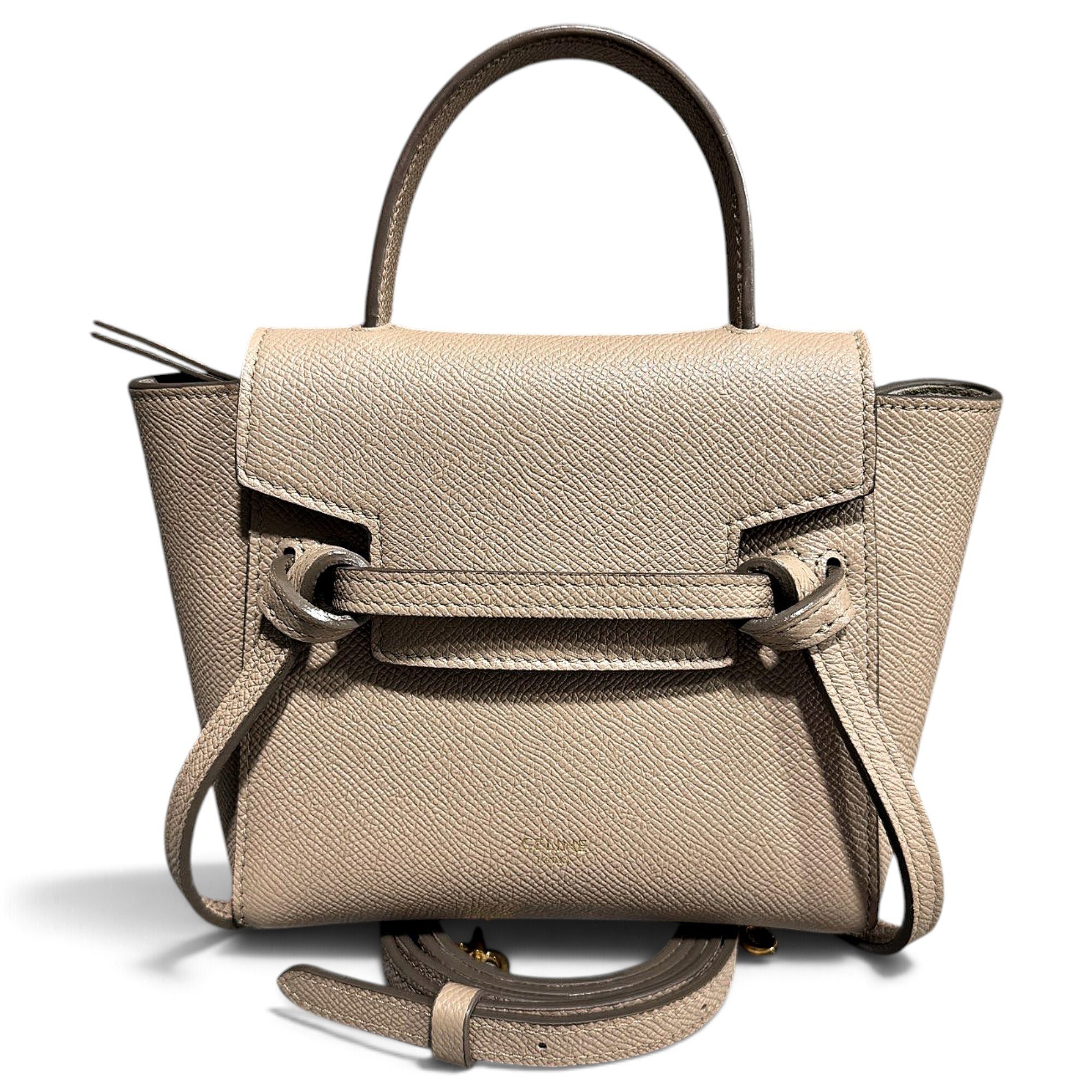 Belt leather handbag