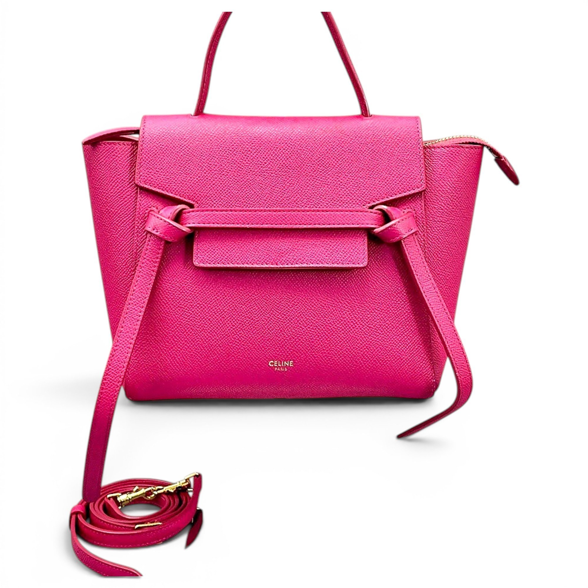 Belt leather handbag