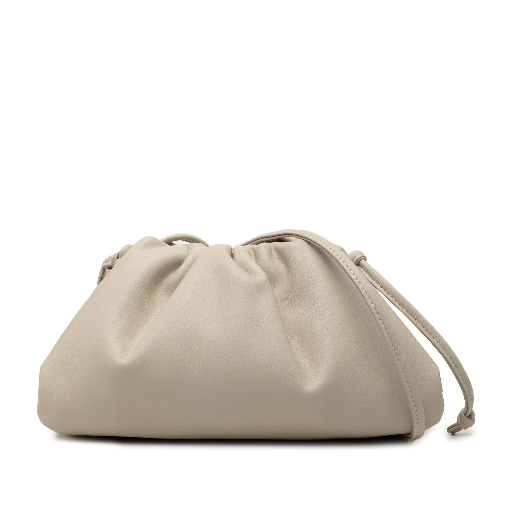 Pouch leather handbag