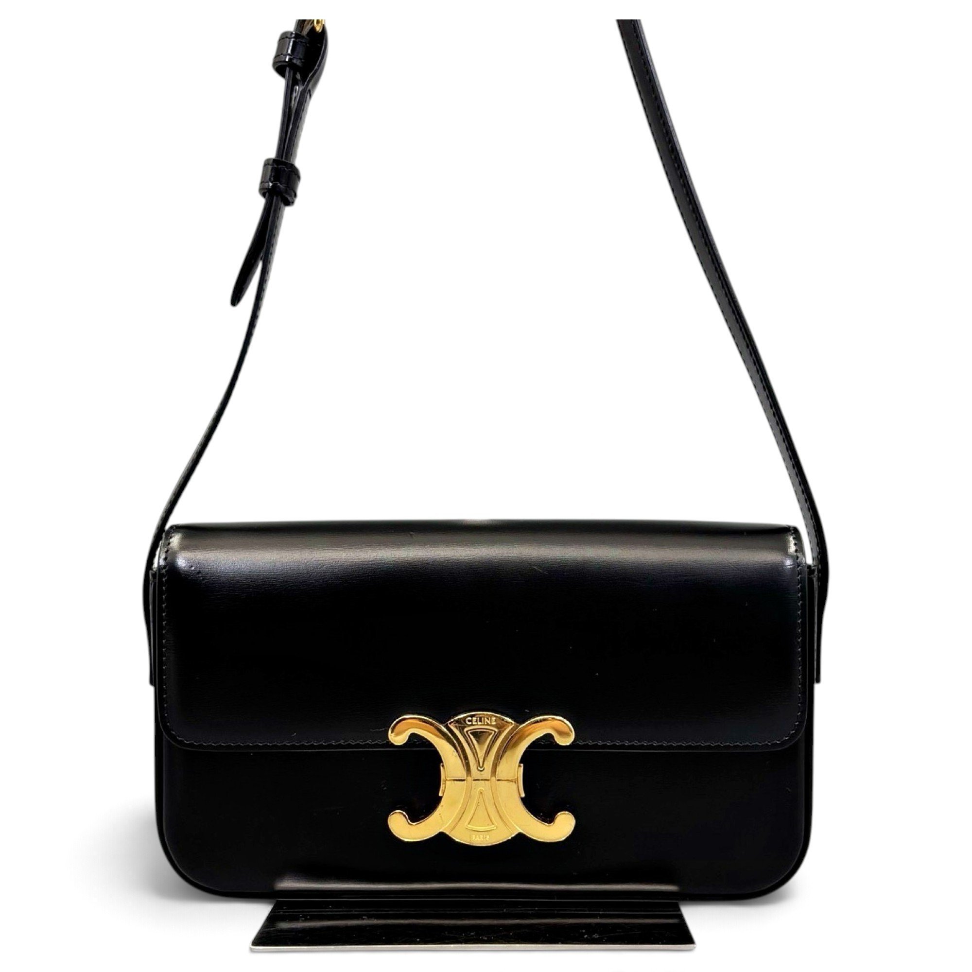 Celine Triomphe leather crossbody bag