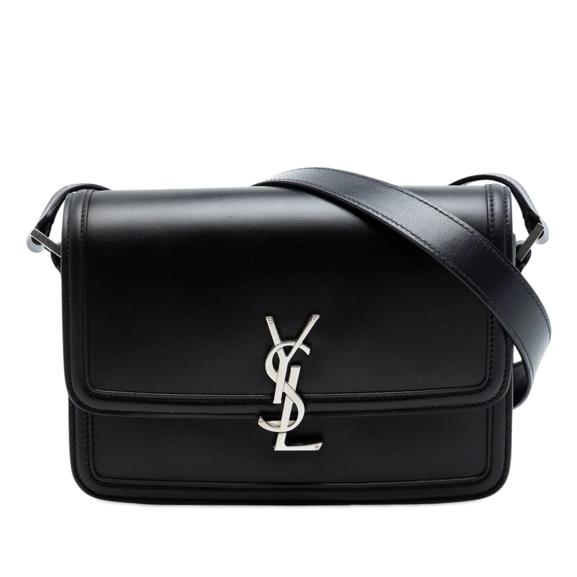 Solférino leather satchel