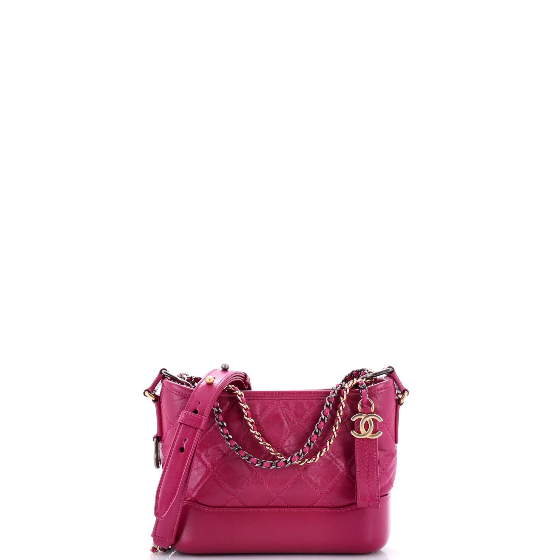 Gabrielle Hobo Quilted Aged Calfskin Small