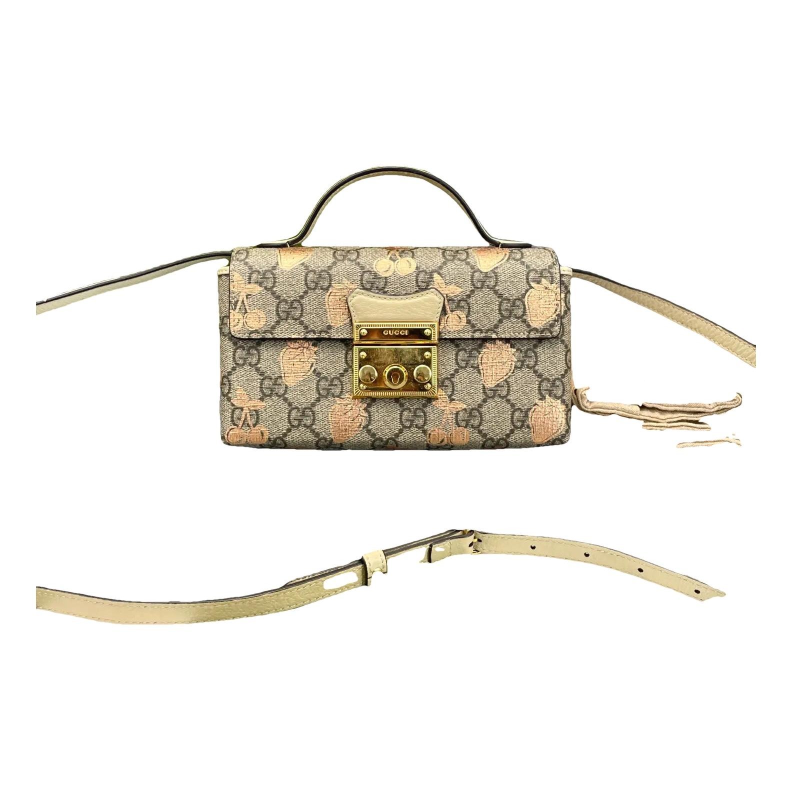 Padlock vinyl crossbody bag