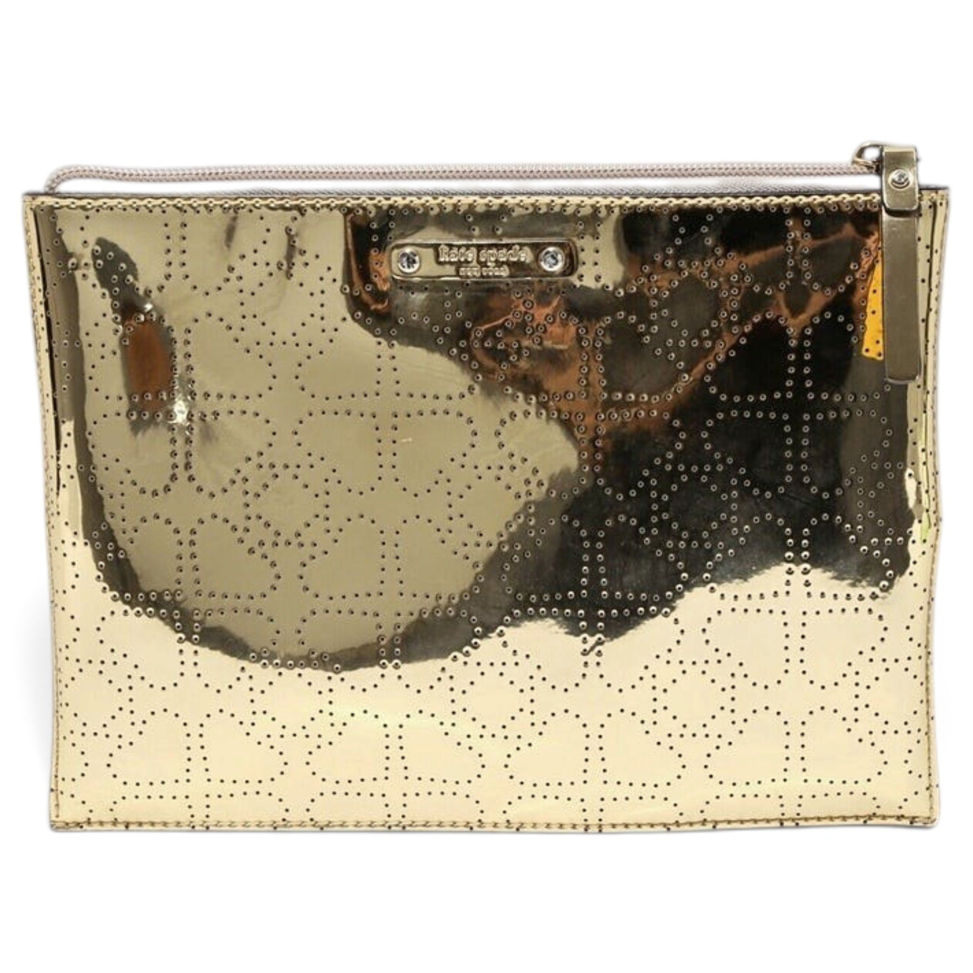 Leather clutch bag