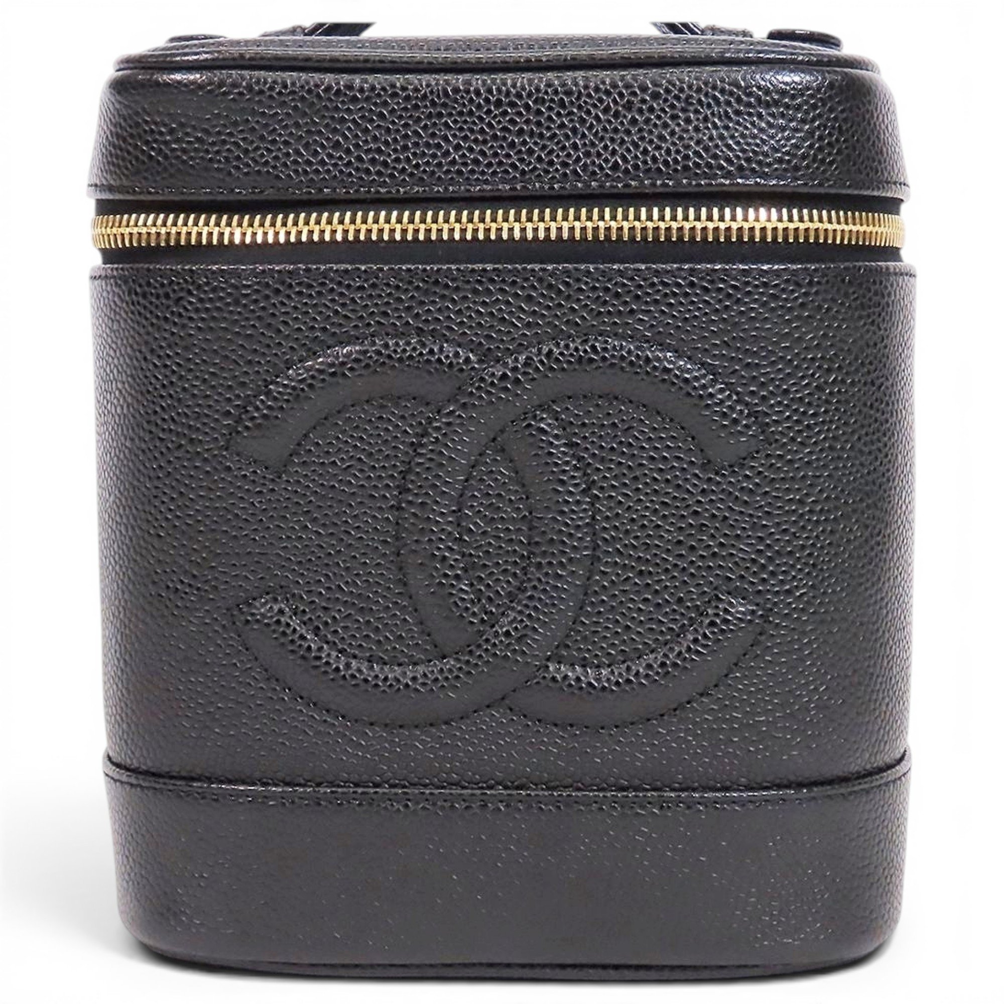 Leather vanity case