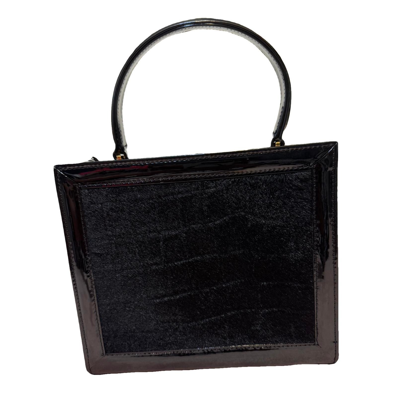 Patent leather handbag