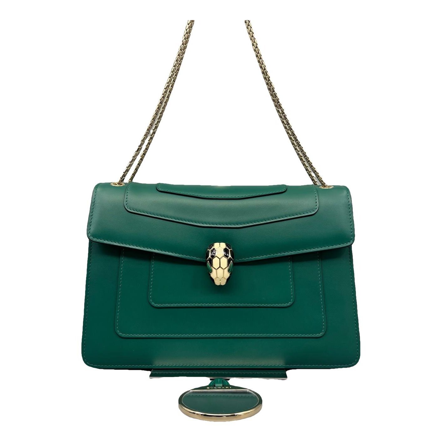Serpenti leather handbag
