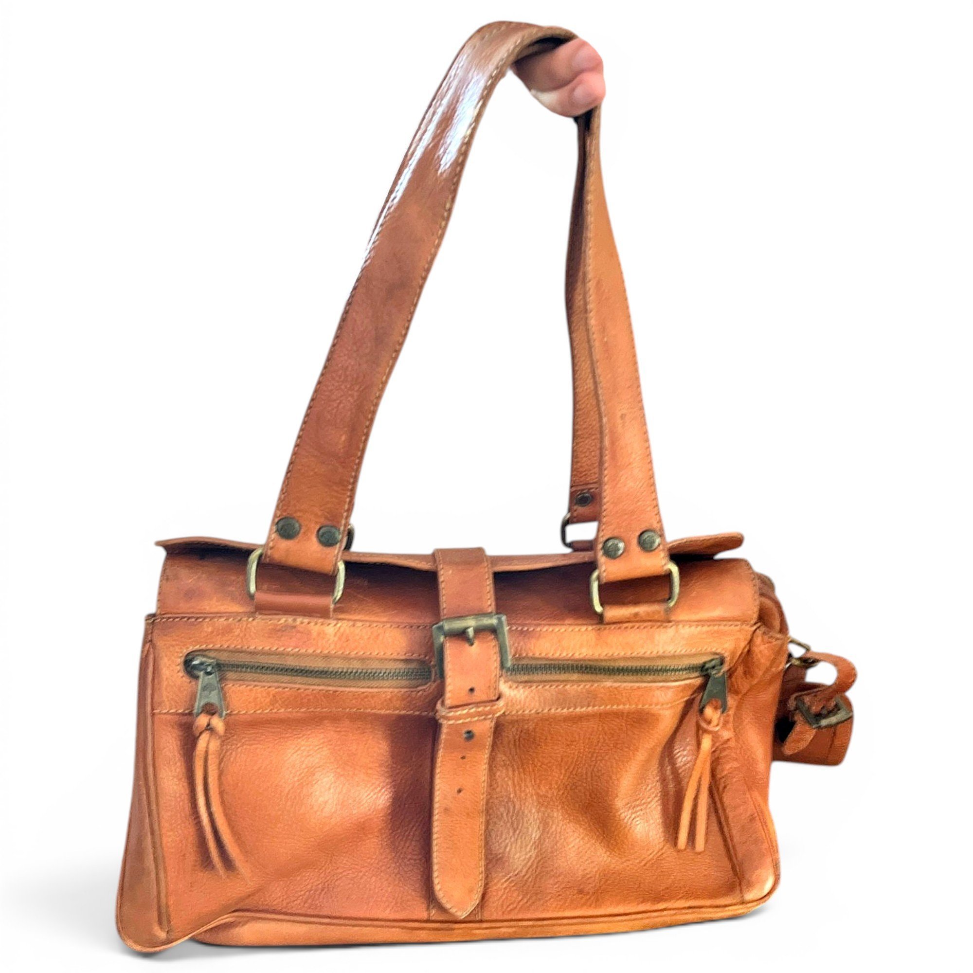 Leather handbag