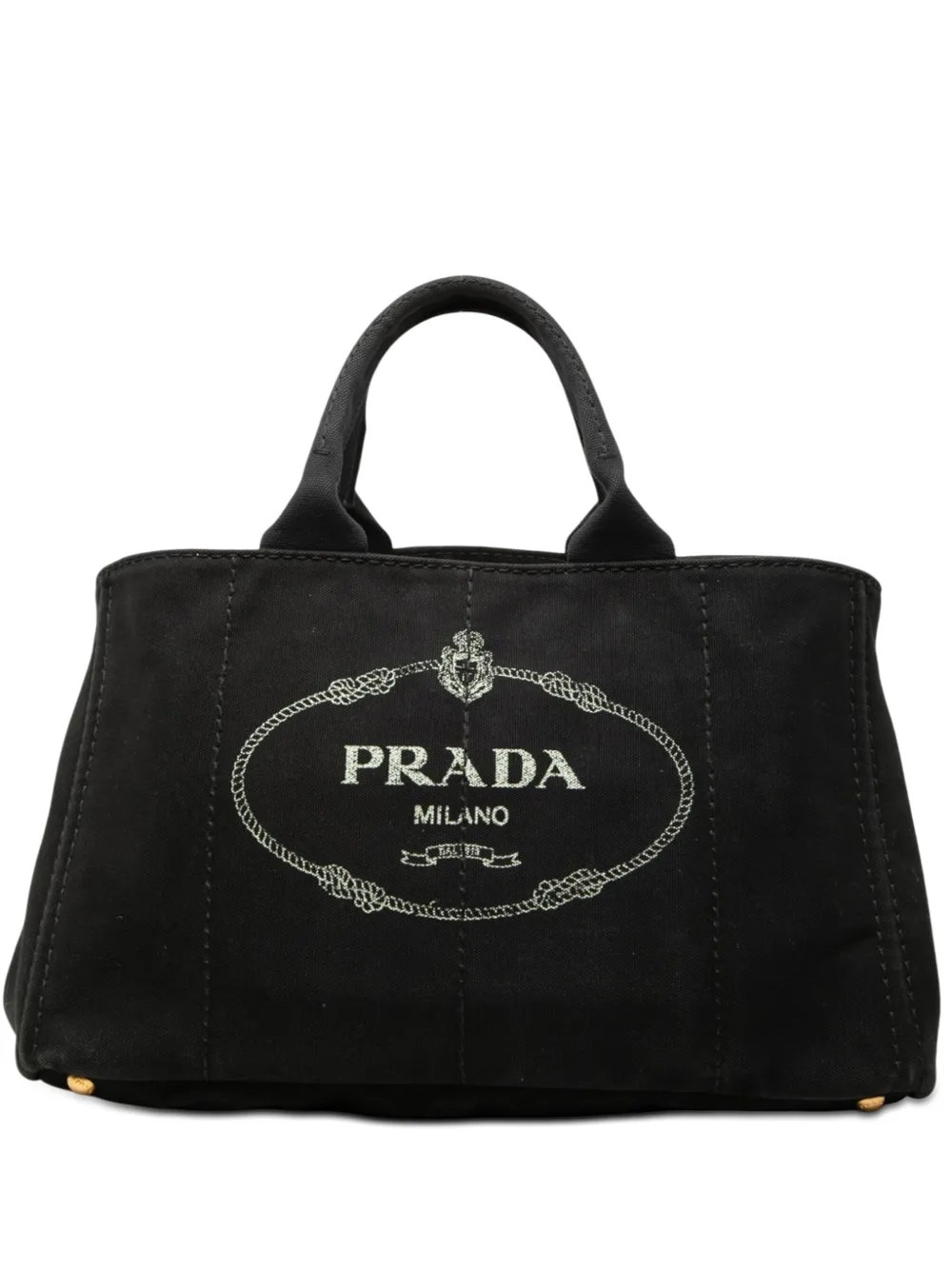 Prada 2013-2026 Large Canvas Canapa Logo satchel
