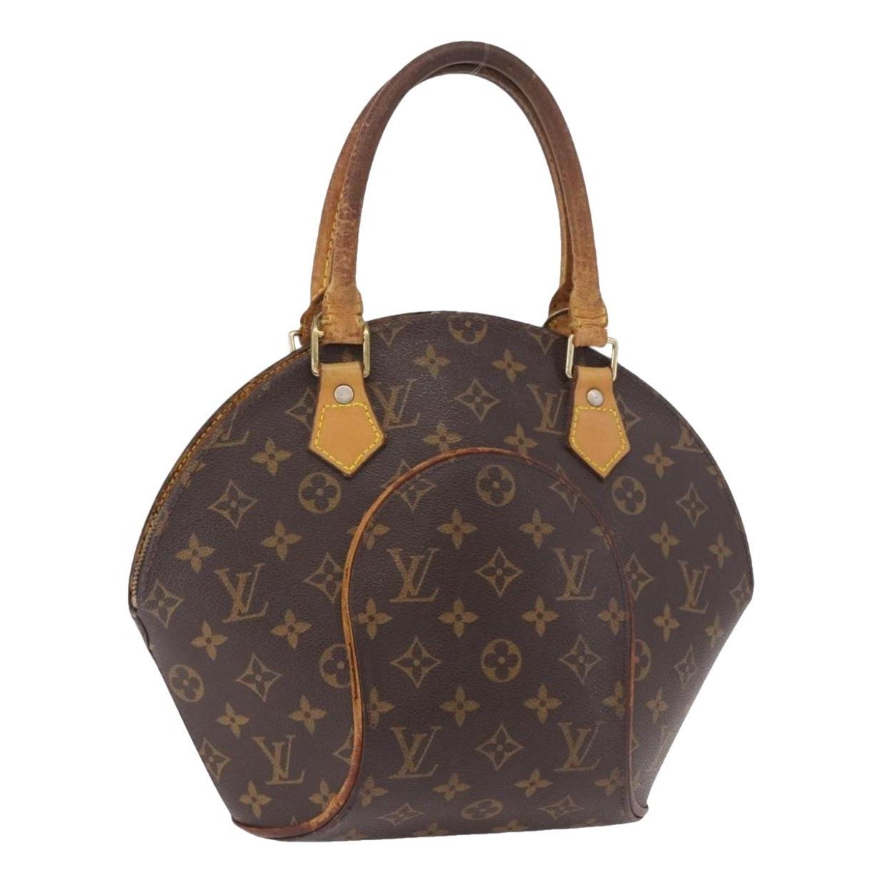 Ellipse leather handbag