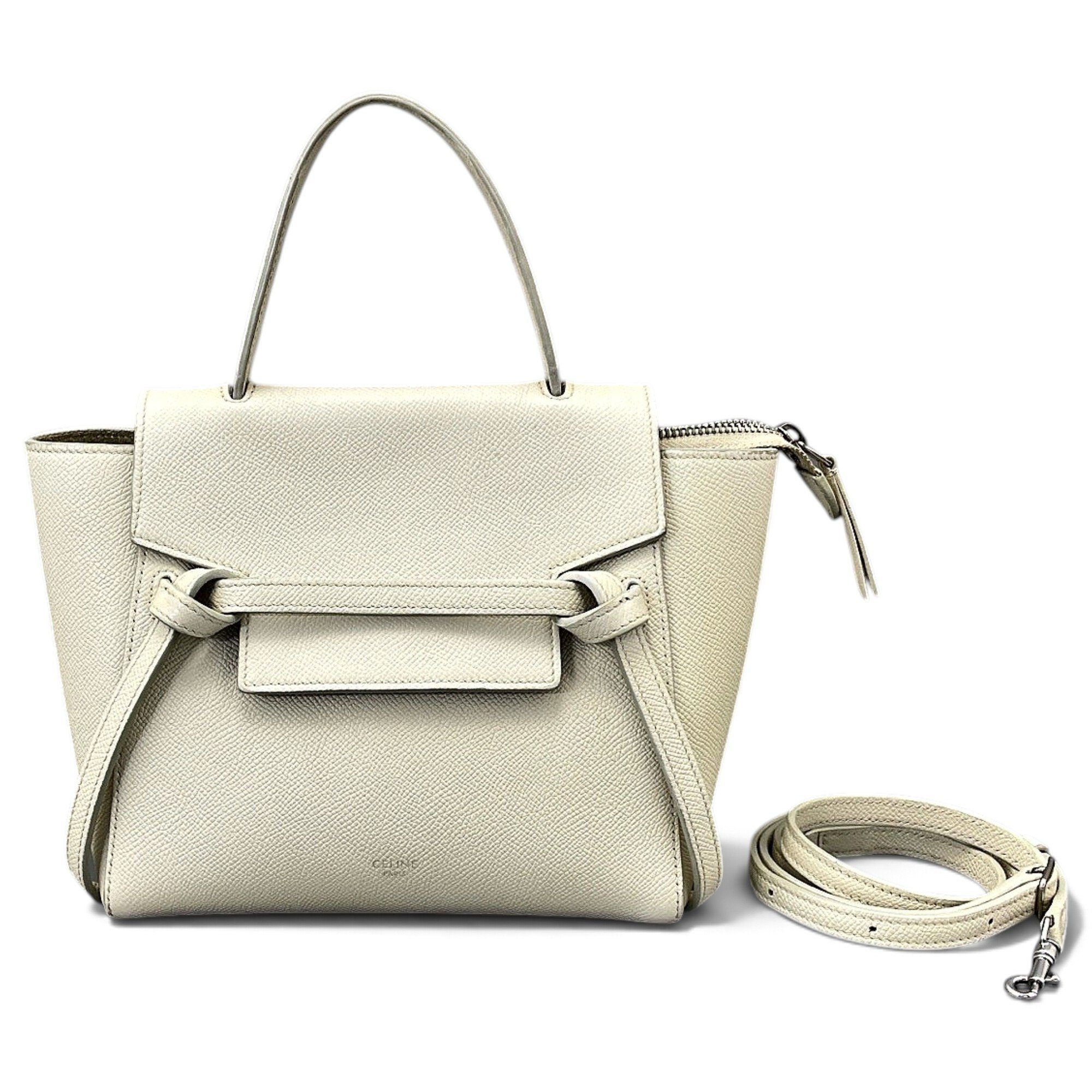 Belt leather handbag