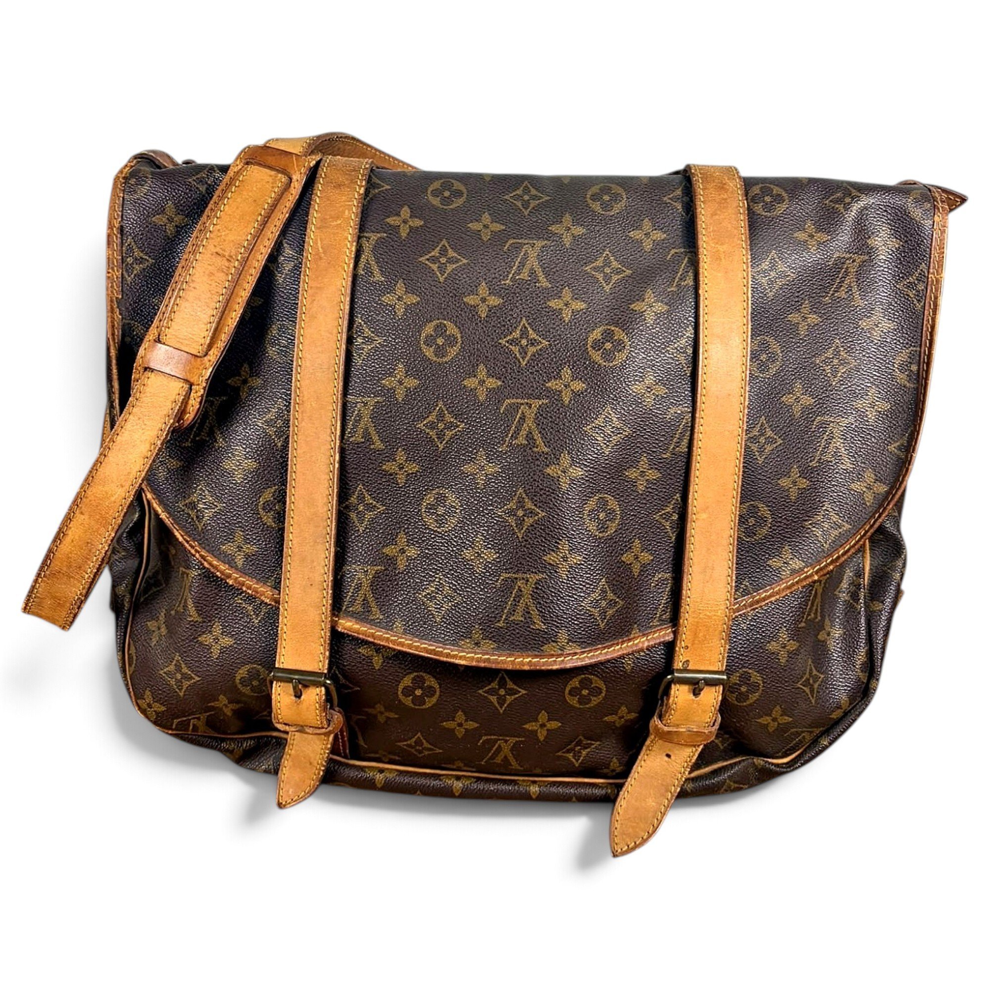 Saumur leather travel bag