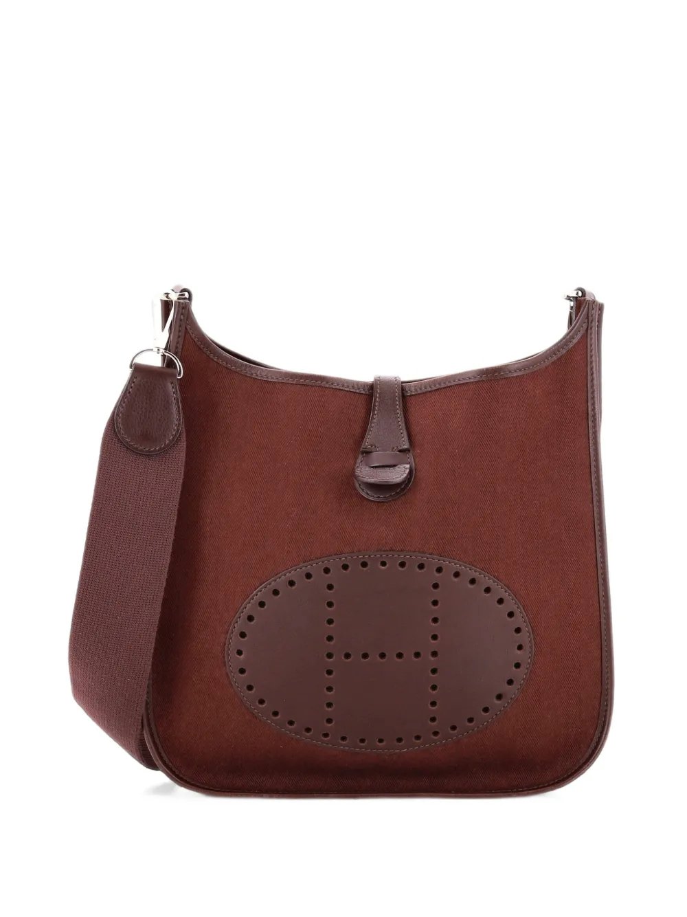 Evelyne Bag Gen II Toile and Leather PM crossbody bag