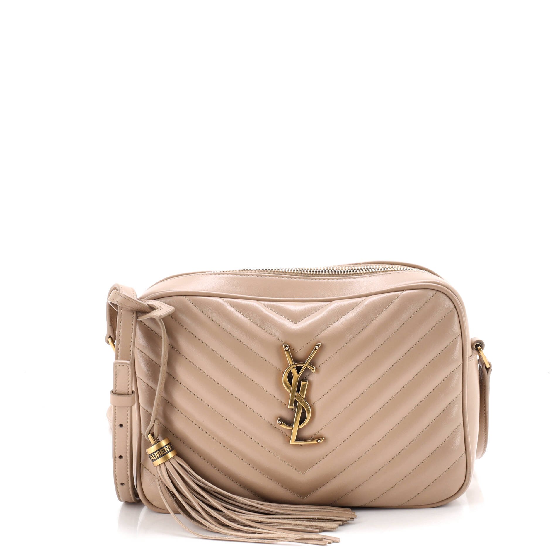Lou Camera Bag Matelasse Chevron Leather Small