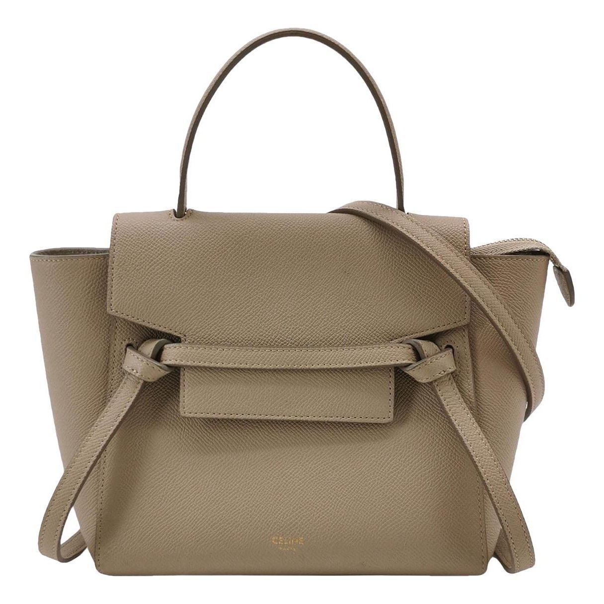 Belt leather handbag