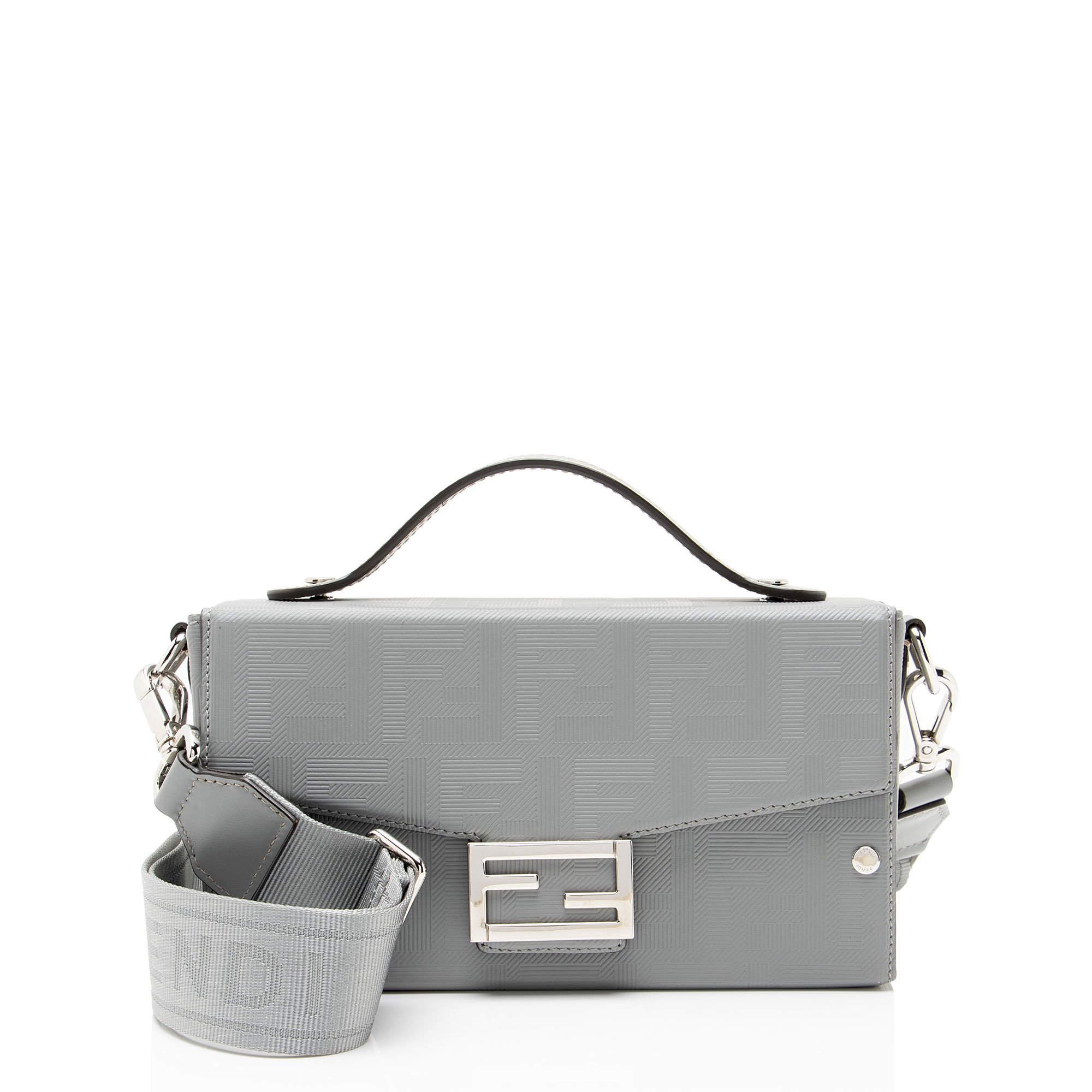 Baguette leather crossbody bag
