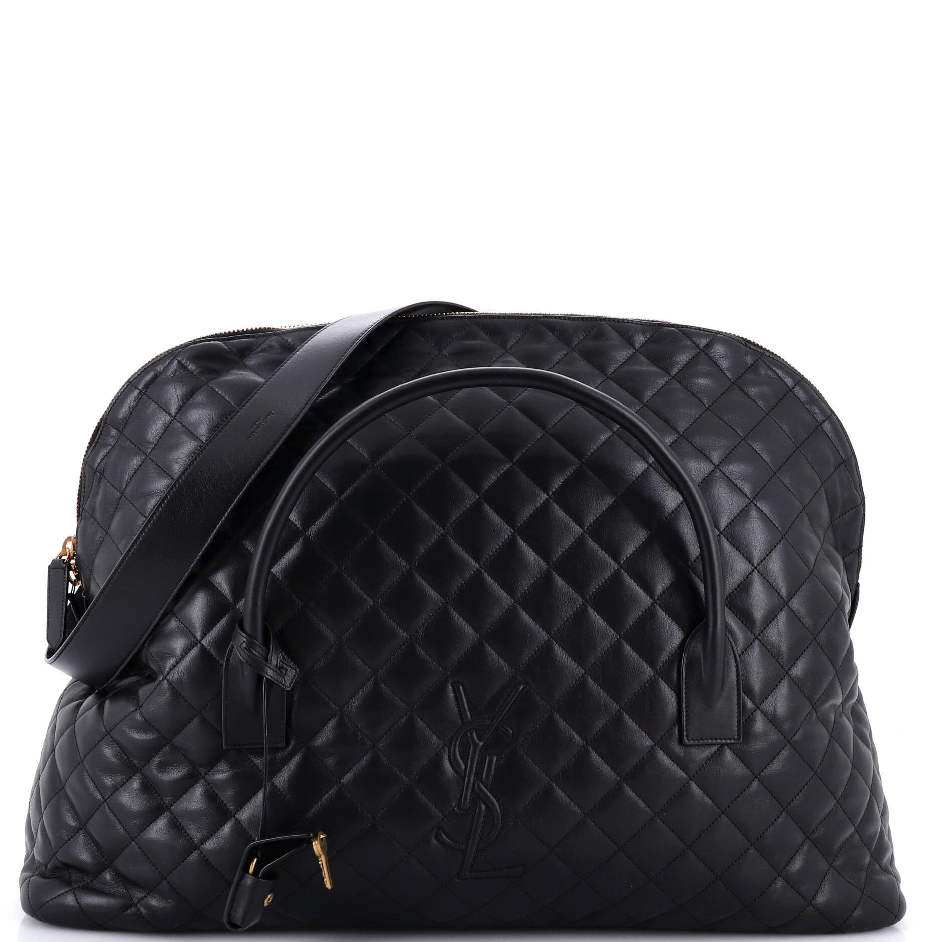 ES Giant Travel Bag Quilted Leather
