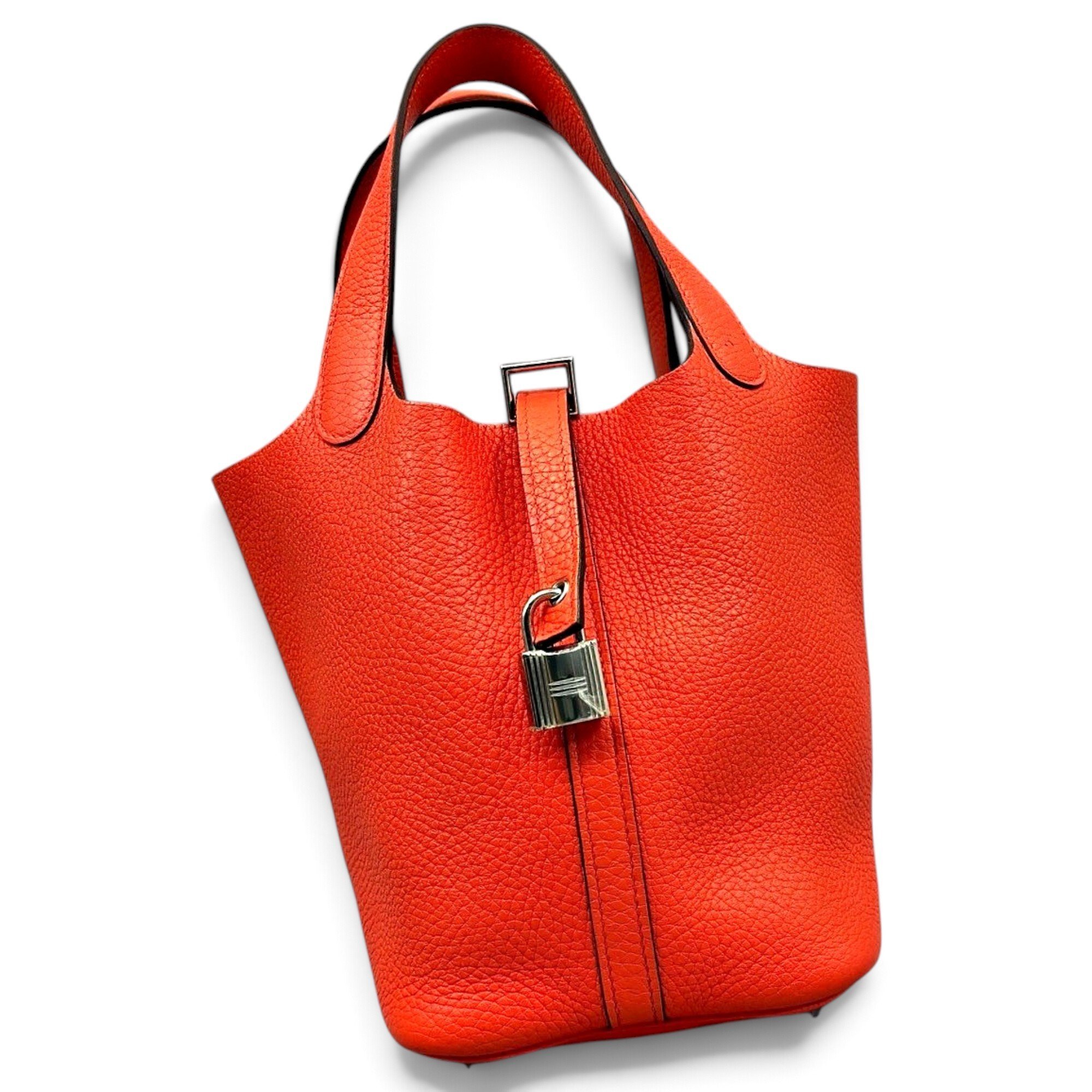 Picotin leather handbag