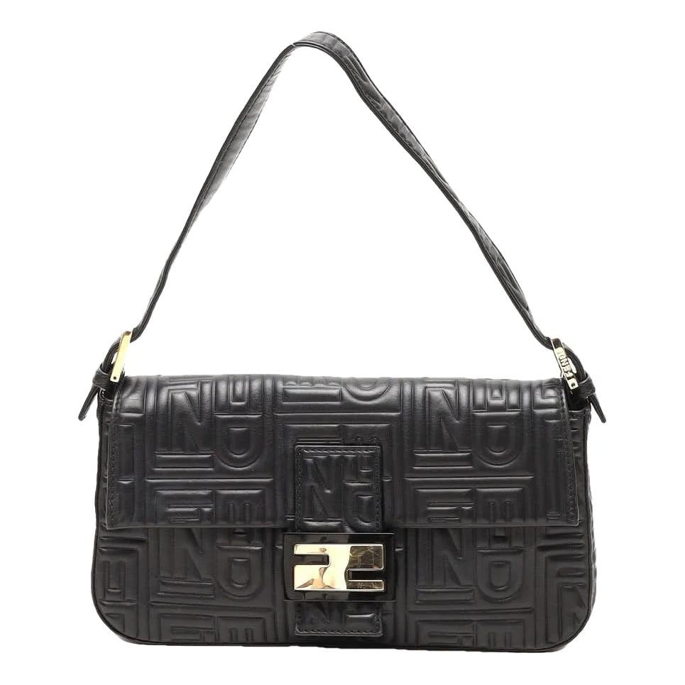 Baguette leather handbag