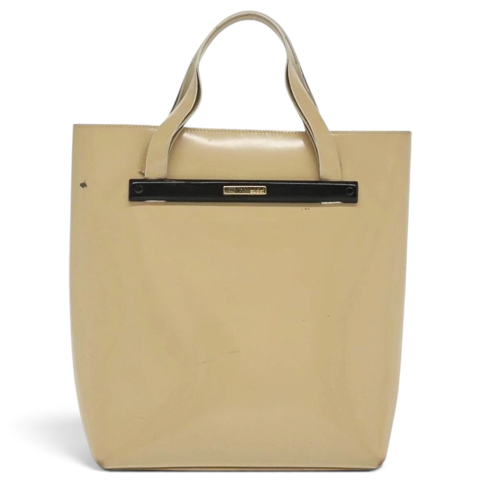 Patent leather handbag