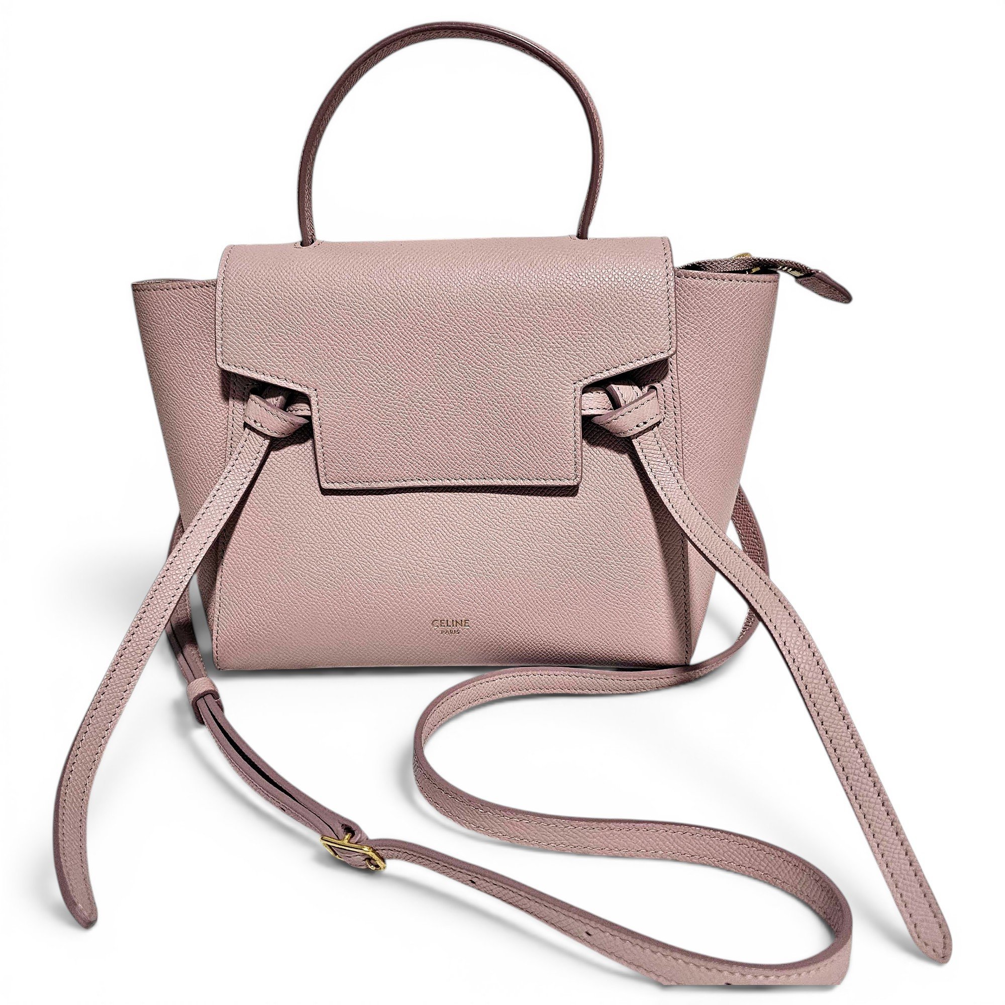 Belt leather crossbody bag