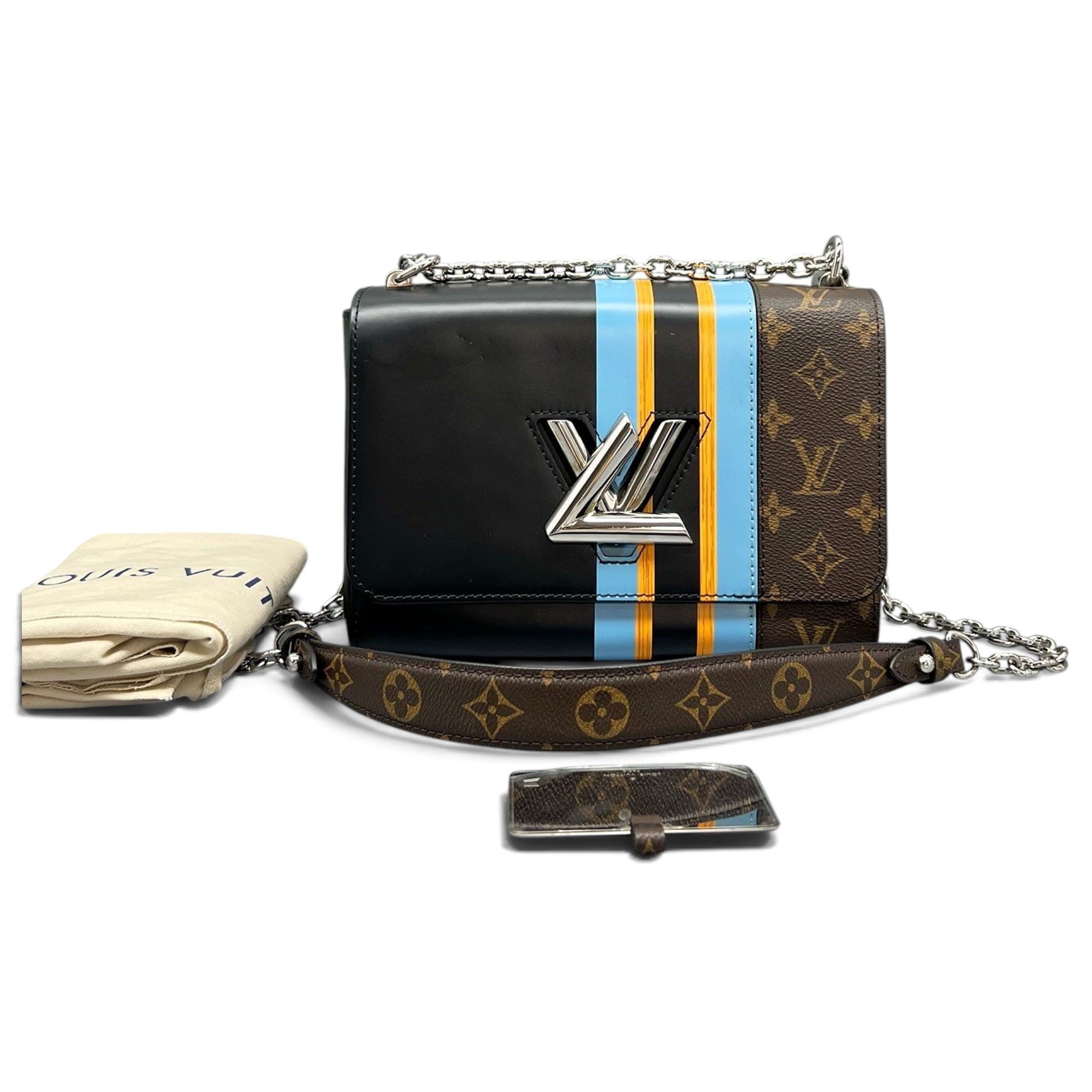 Twist Belt Wallet On Chain leather handbag