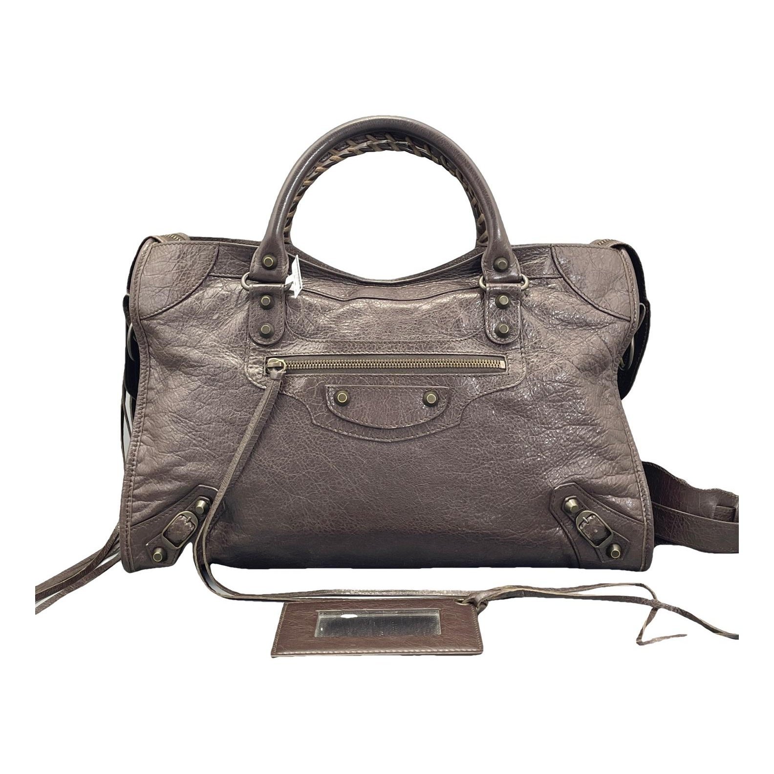 City leather bag