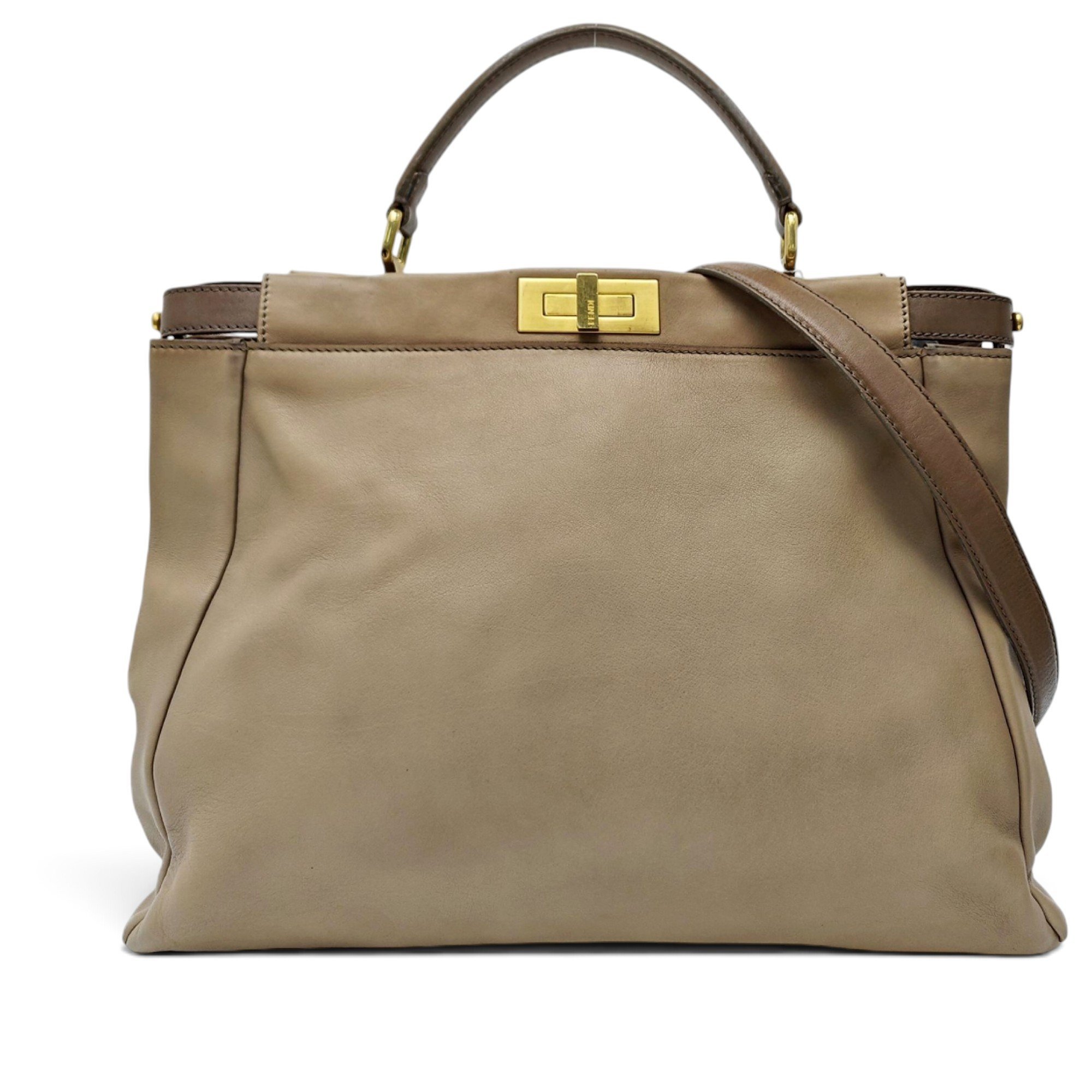 Peekaboo leather handbag