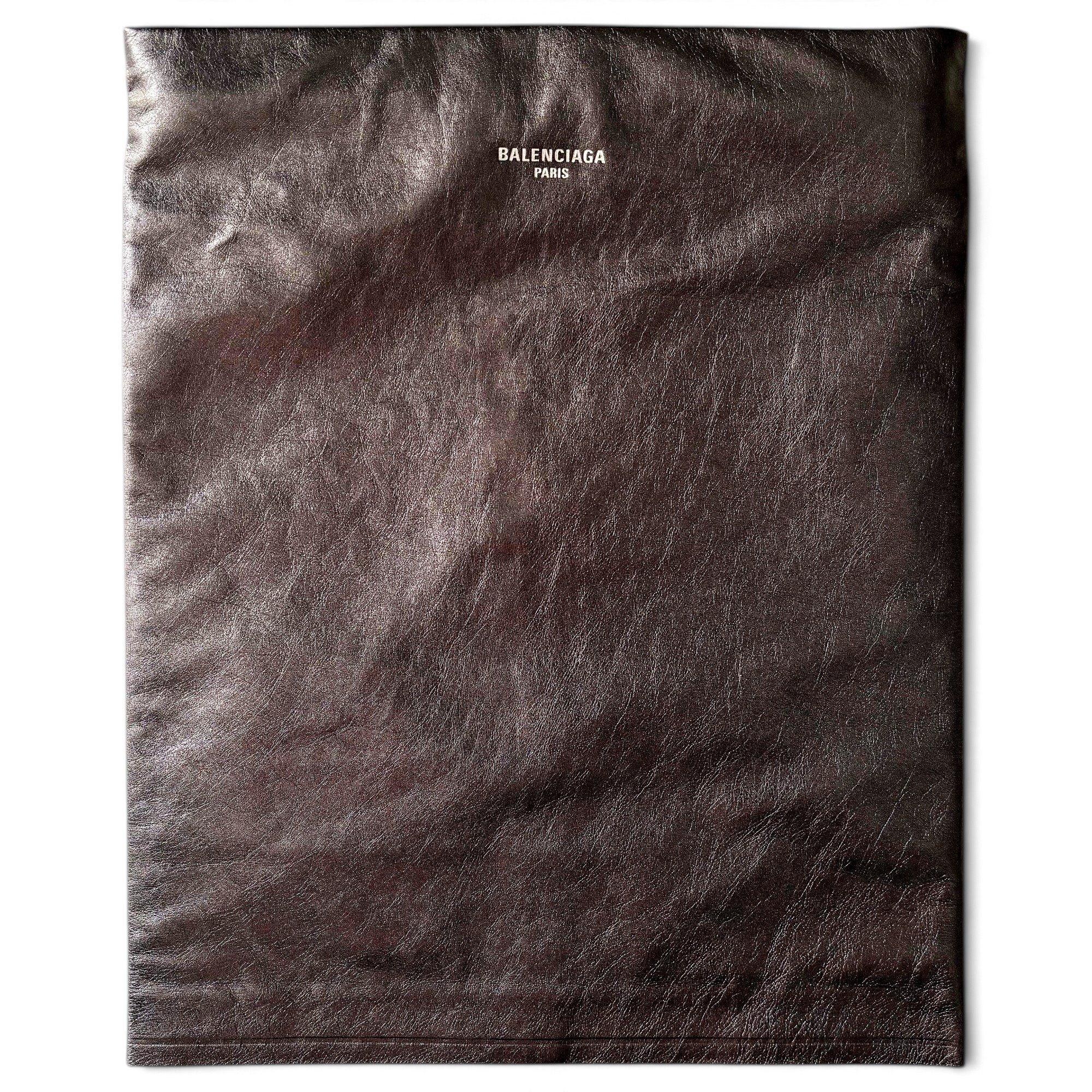 Leather clutch bag