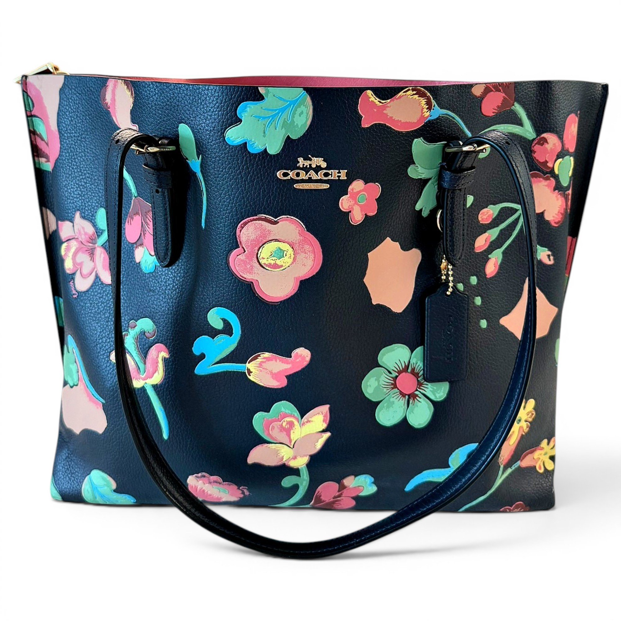 CITY ZIP TOTE leather tote