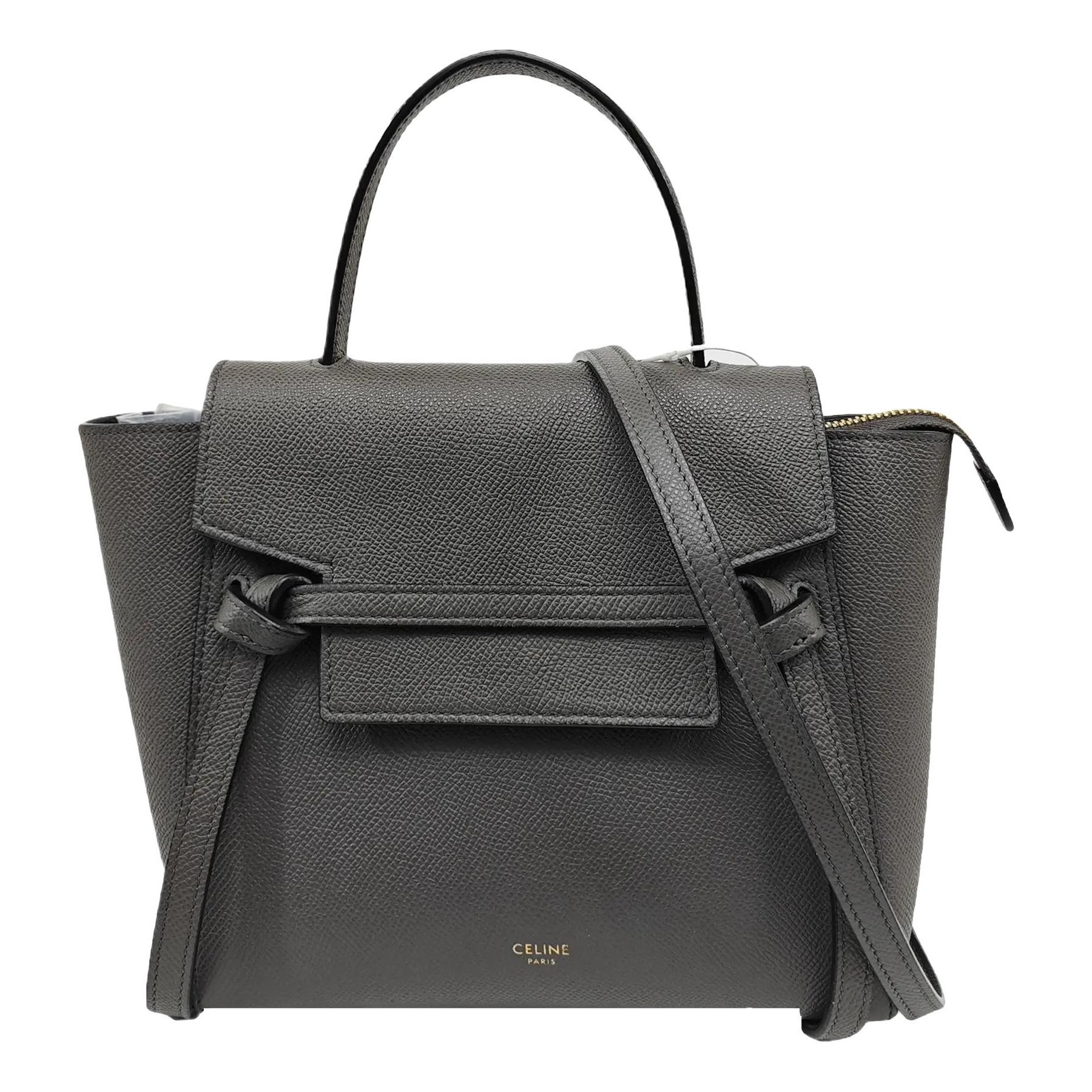 Belt leather handbag