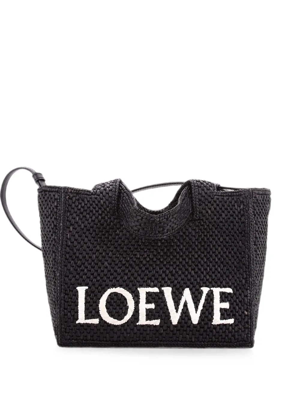 Paula's Ibiza Logo Convertible Raffia Mini tote bag