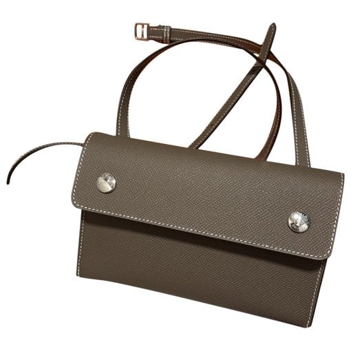 Hermesnap leather handbag