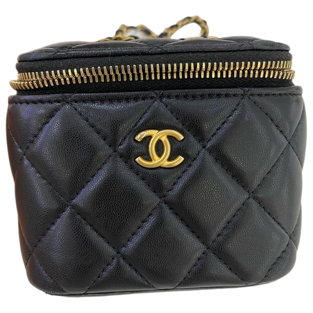 Trendy CC Vanity leather handbag