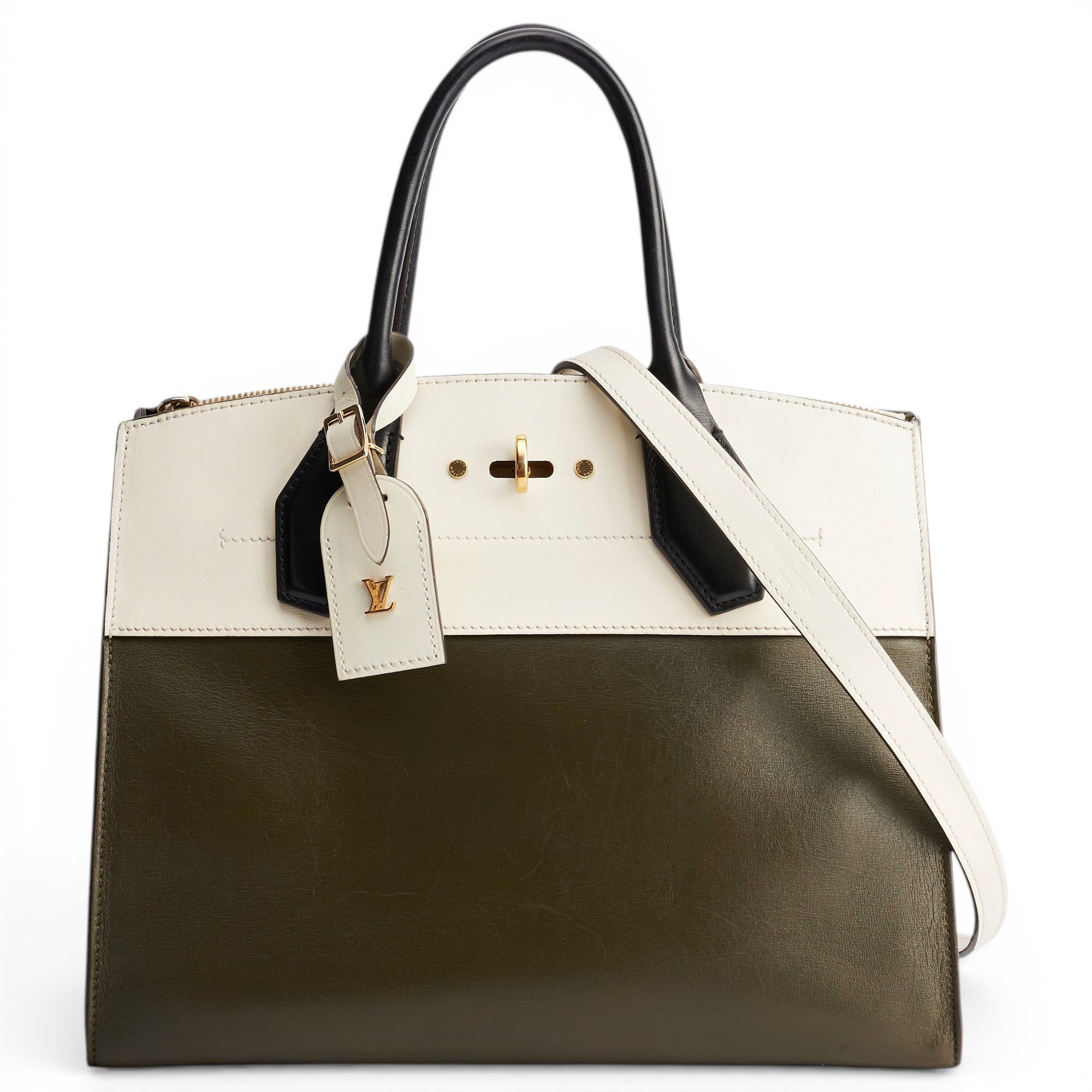 Louis Vuitton City Steamer leather handbag
