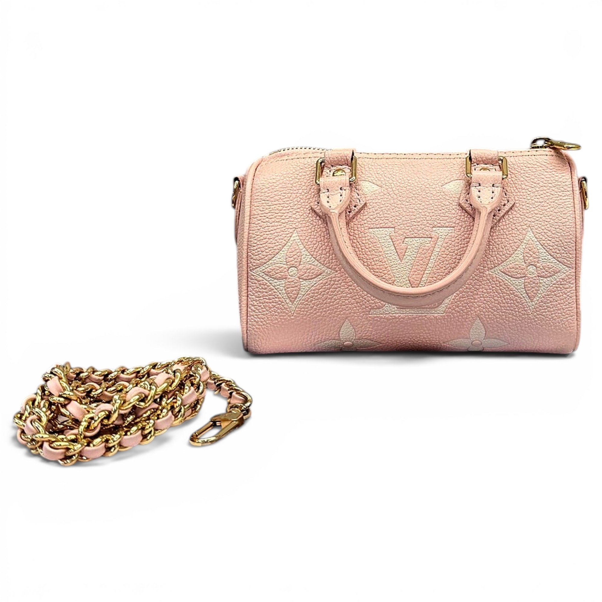 Nano Speedy / Mini HL leather handbag