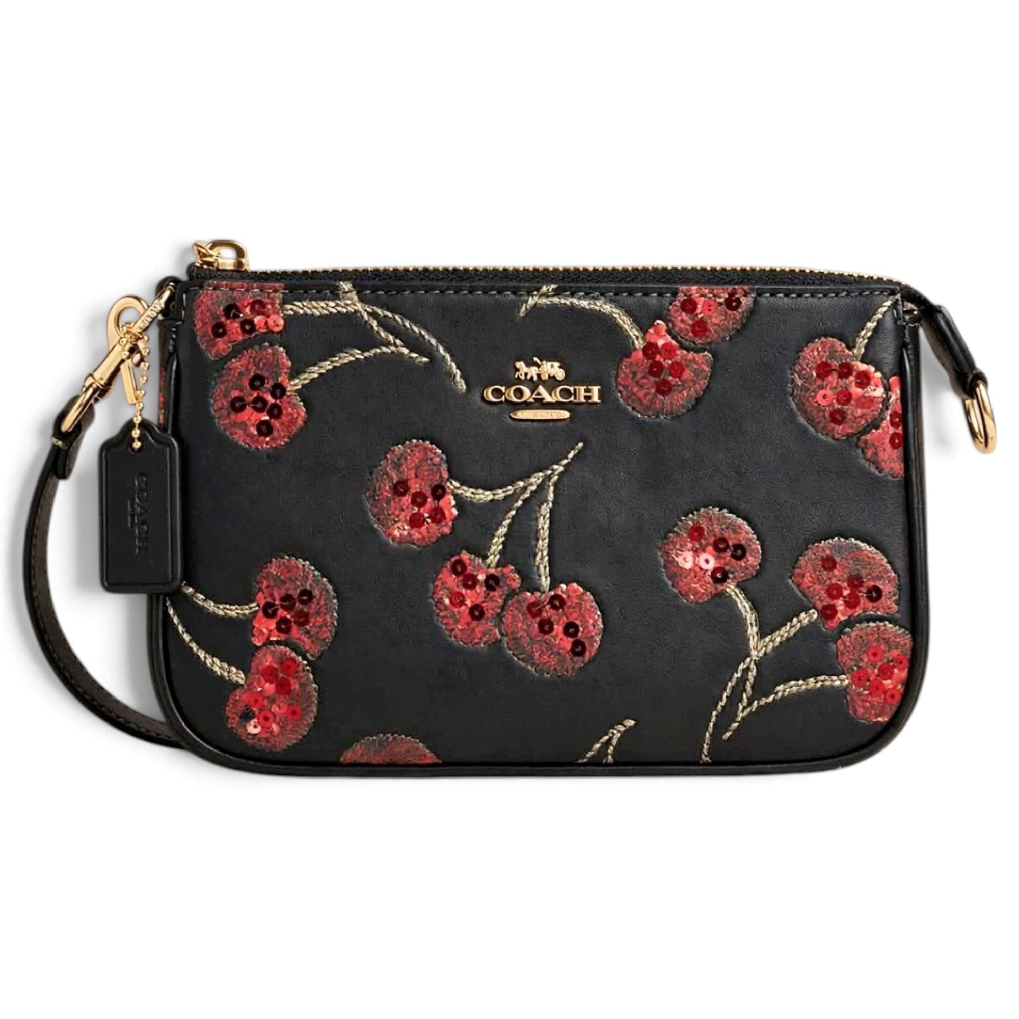 Leather clutch bag