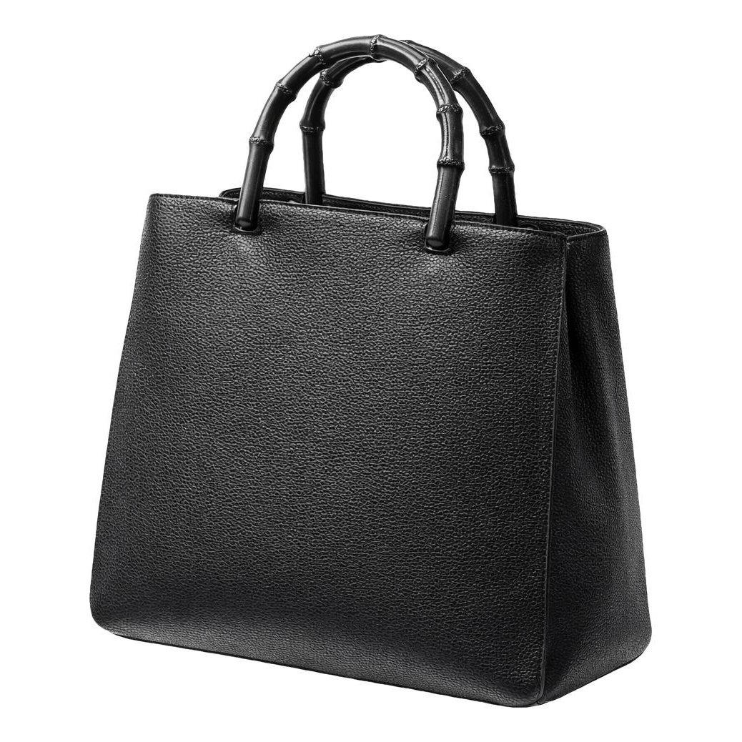 Bamboo leather handbag