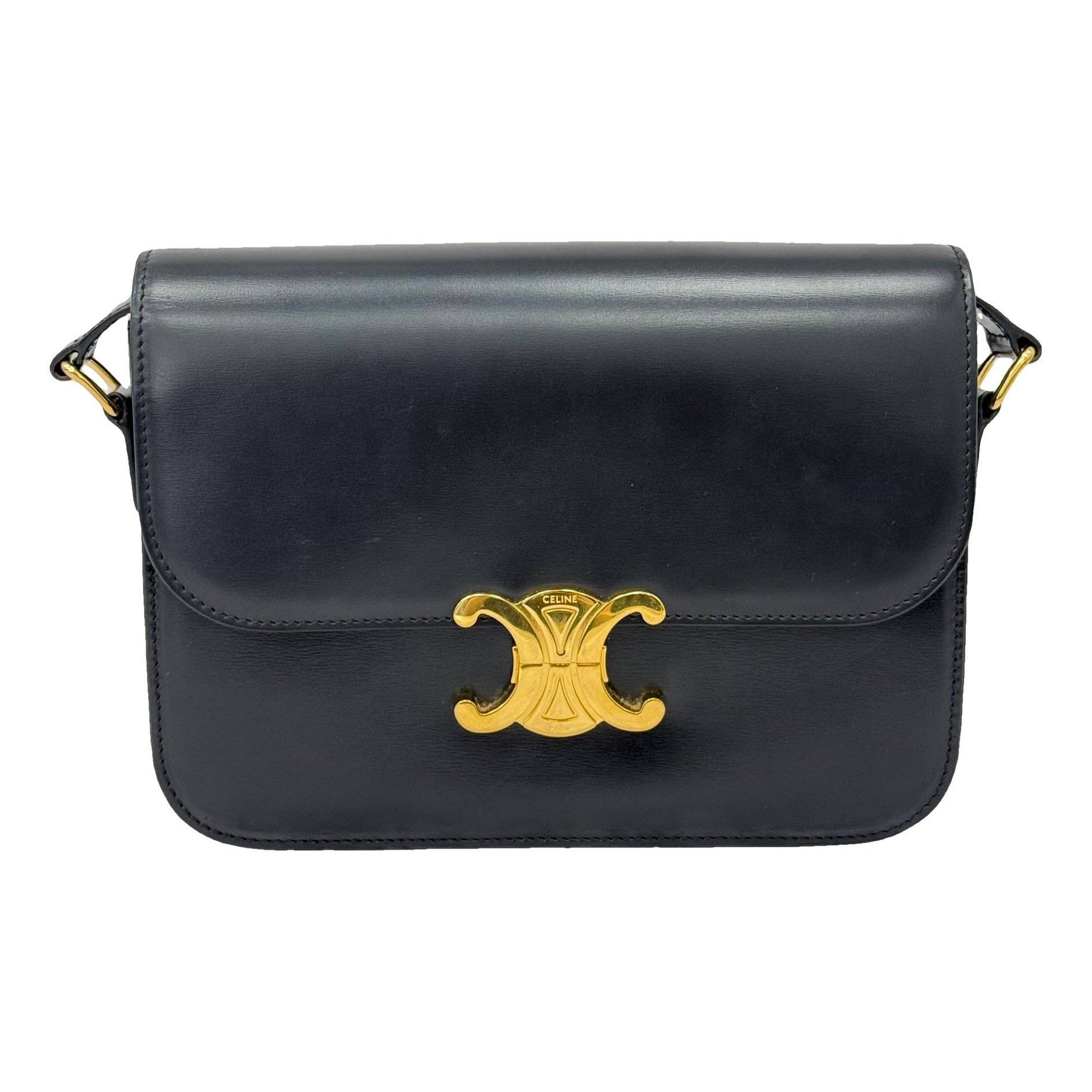 Triomphe leather handbag