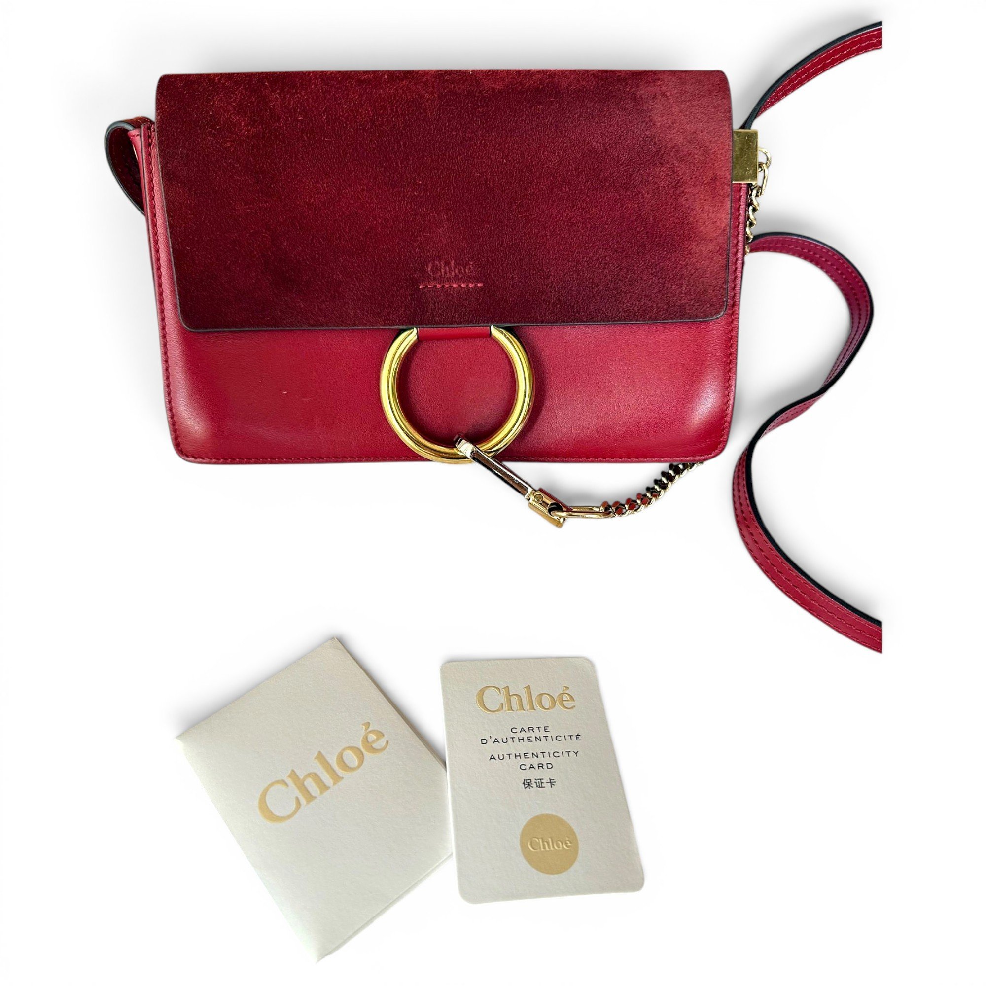 Faye leather handbag