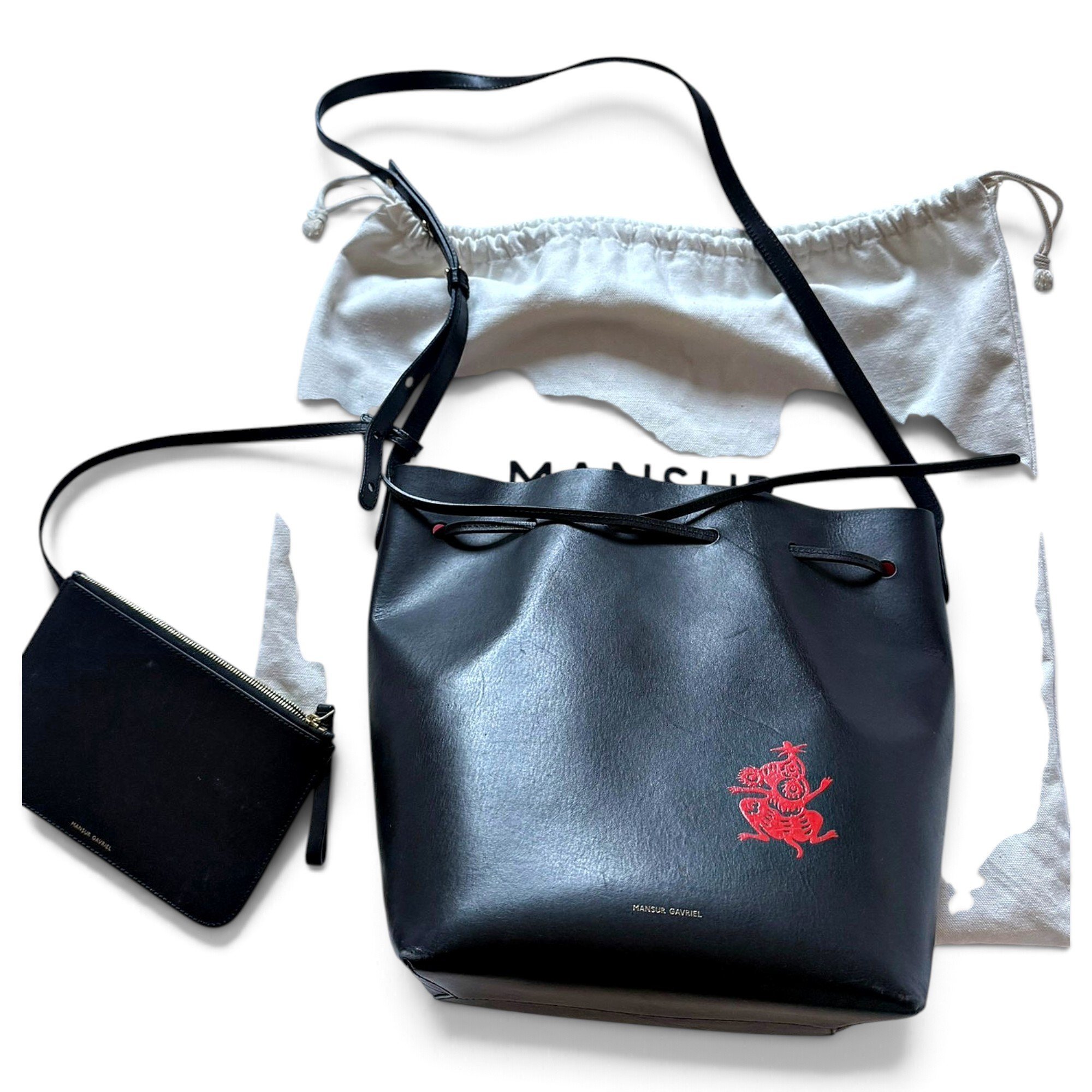 Mansur Gavriel Bucket leather handbag